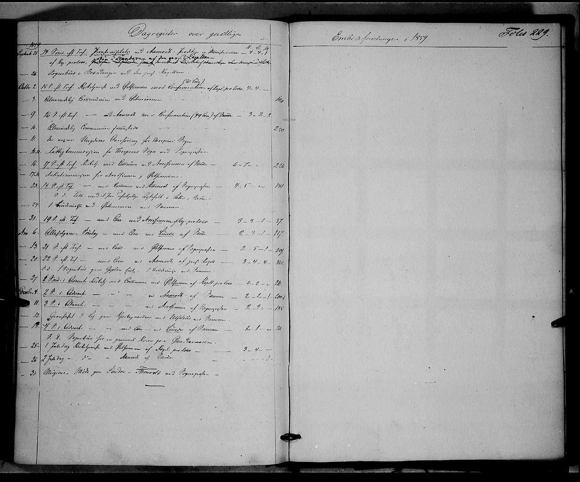 Land prestekontor, SAH/PREST-120/H/Ha/Haa/L0010: Parish register (official) no. 10, 1847-1859, p. 229