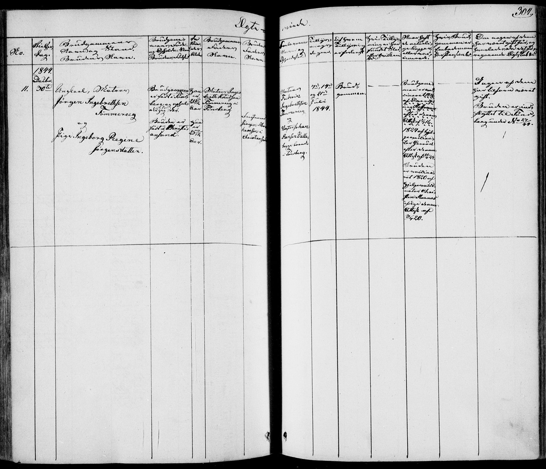 Tønsberg kirkebøker, AV/SAKO-A-330/F/Fa/L0006: Parish register (official) no. I 6, 1836-1844, p. 304