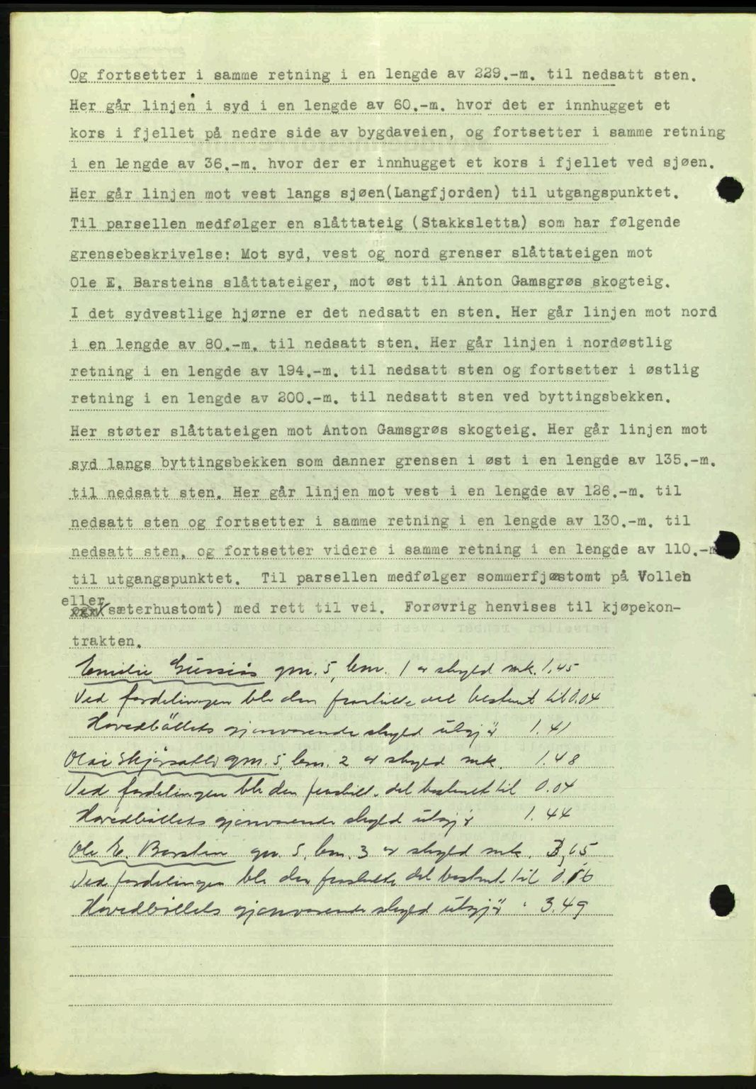 Romsdal sorenskriveri, AV/SAT-A-4149/1/2/2C: Mortgage book no. A15, 1943-1944, Diary no: : 2130/1943