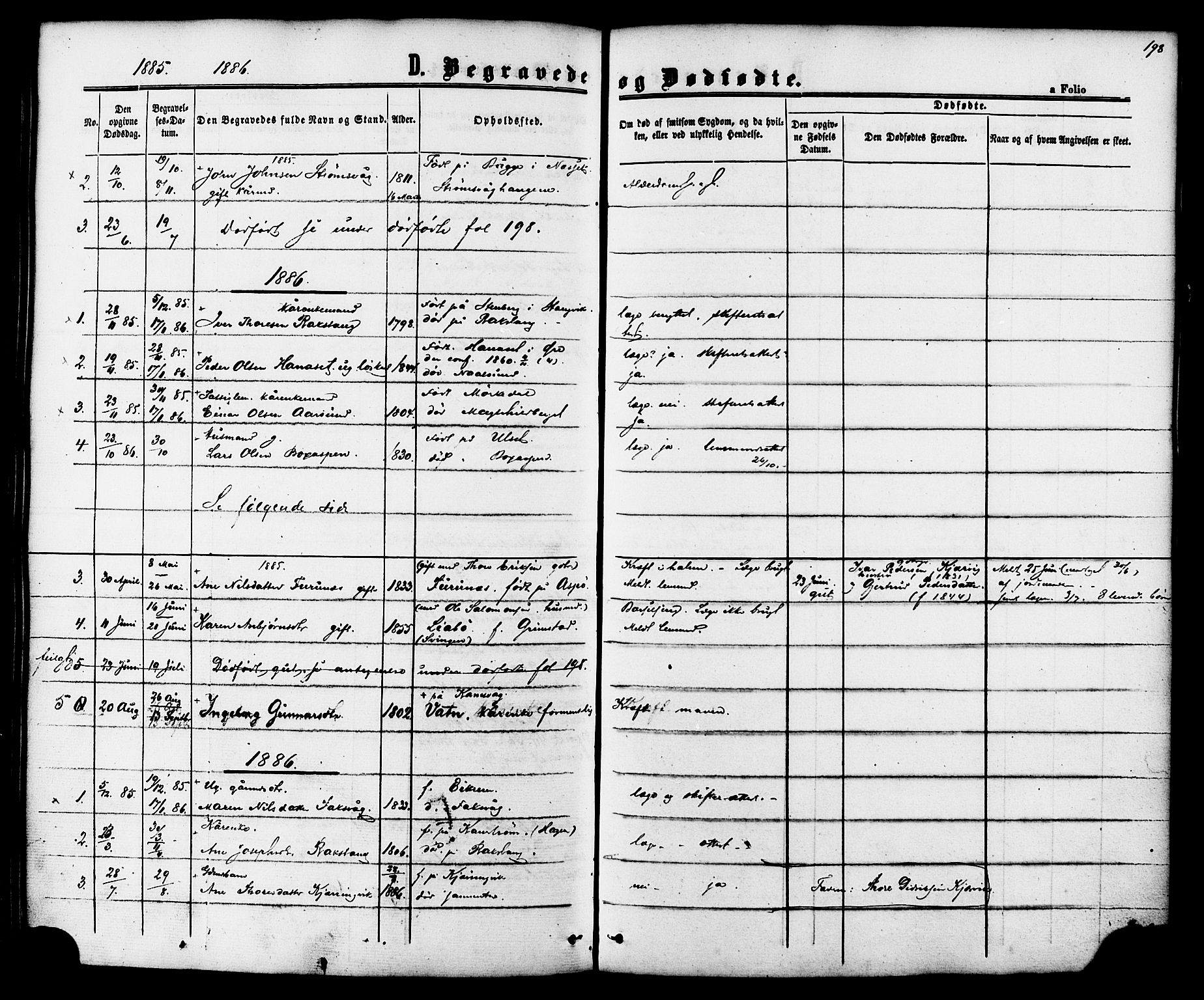 Ministerialprotokoller, klokkerbøker og fødselsregistre - Møre og Romsdal, AV/SAT-A-1454/587/L0999: Parish register (official) no. 587A01, 1864-1886, p. 198