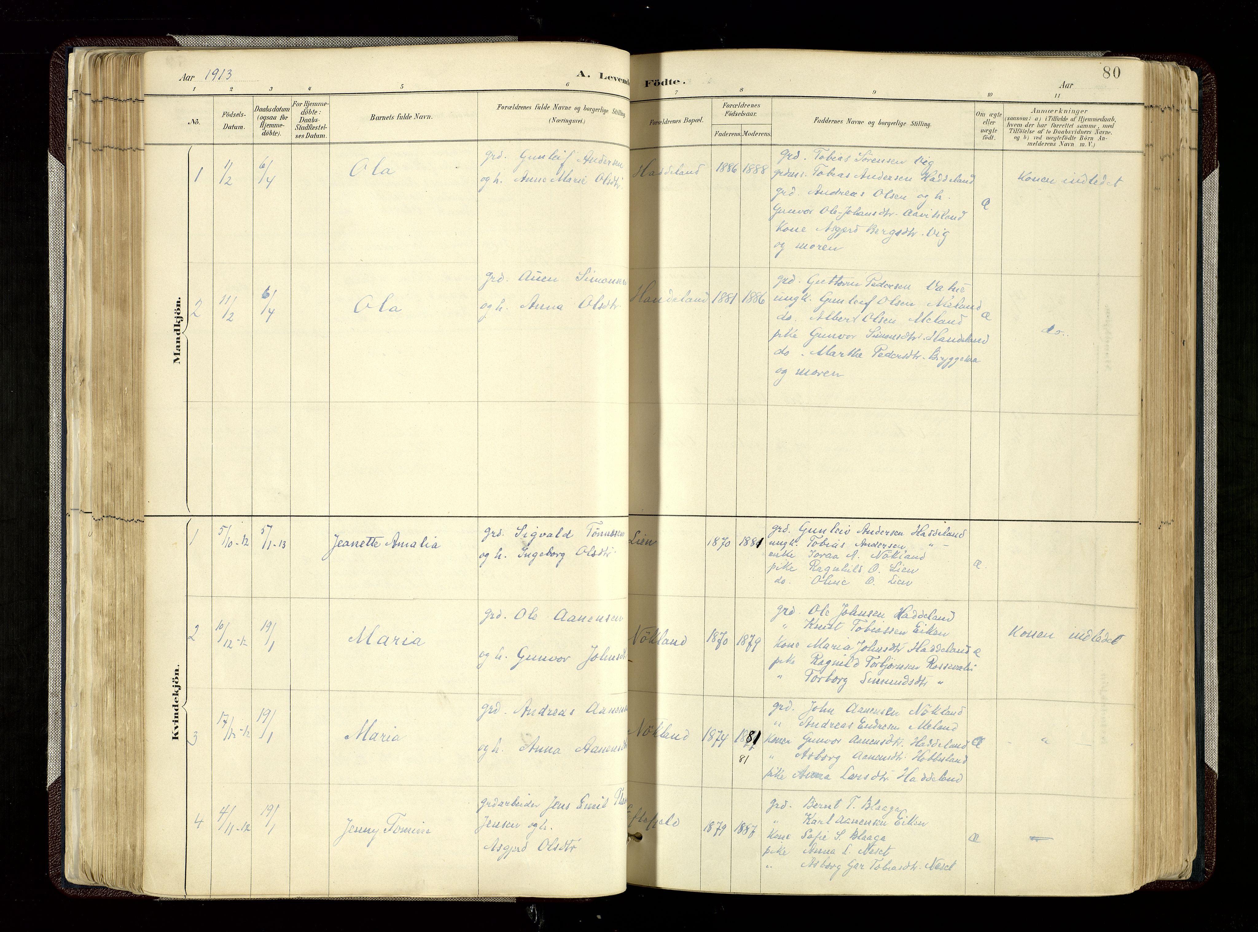 Hægebostad sokneprestkontor, SAK/1111-0024/F/Fa/Fab/L0004: Parish register (official) no. A 4, 1887-1929, p. 80