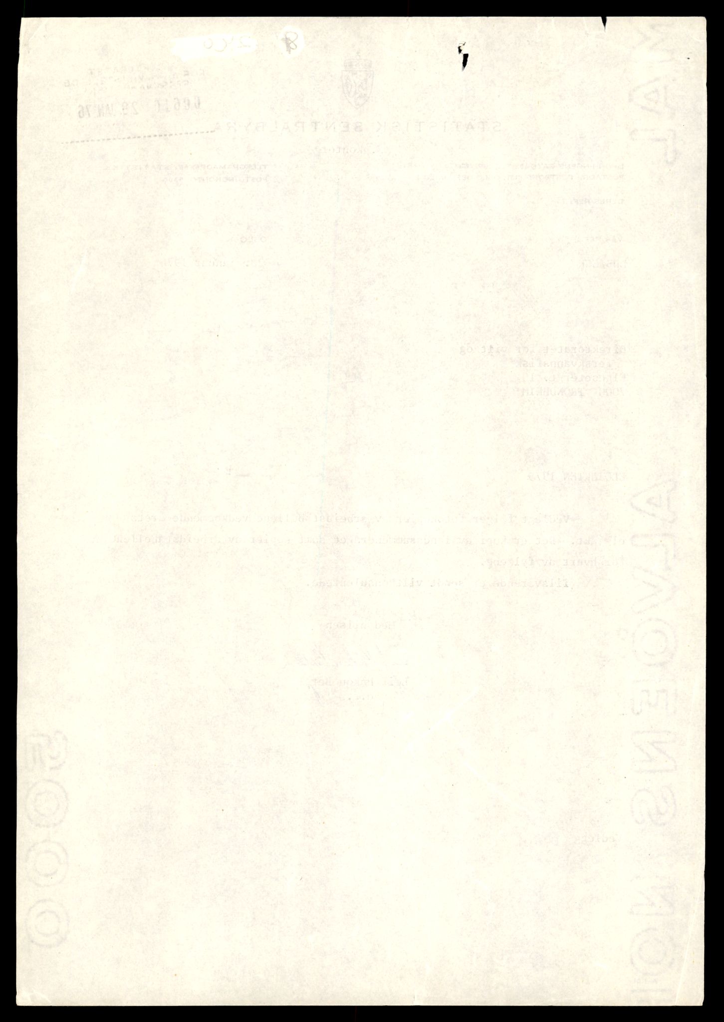 Direktoratet for naturforvaltning, AV/SAT-A-5209/4/D/De/L0102: Oppsyn, oppgaveplikt, 1965-1975, p. 980