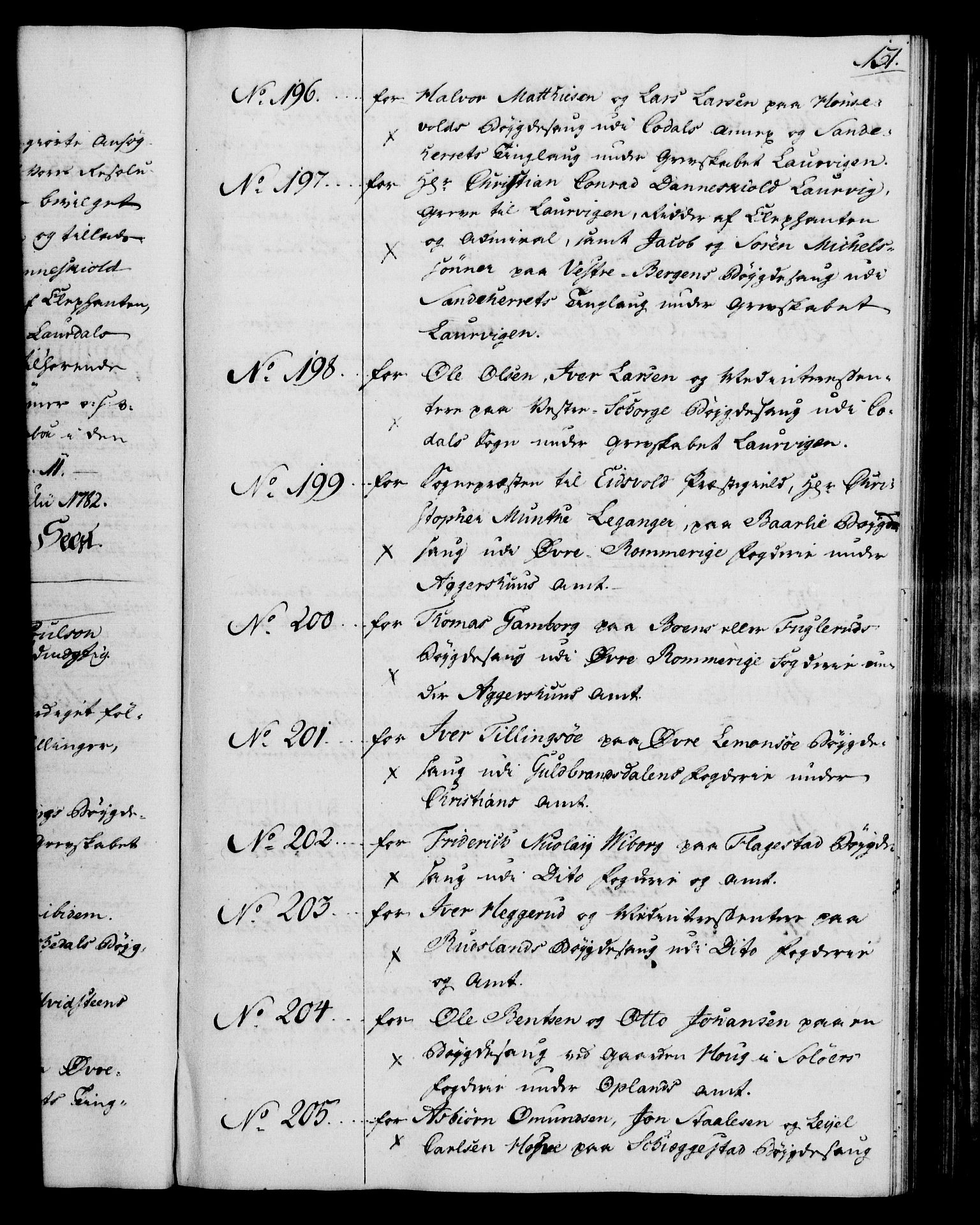 Rentekammeret, Kammerkanselliet, RA/EA-3111/G/Gg/Gga/L0012: Norsk ekspedisjonsprotokoll med register (merket RK 53.12), 1781-1783, p. 131
