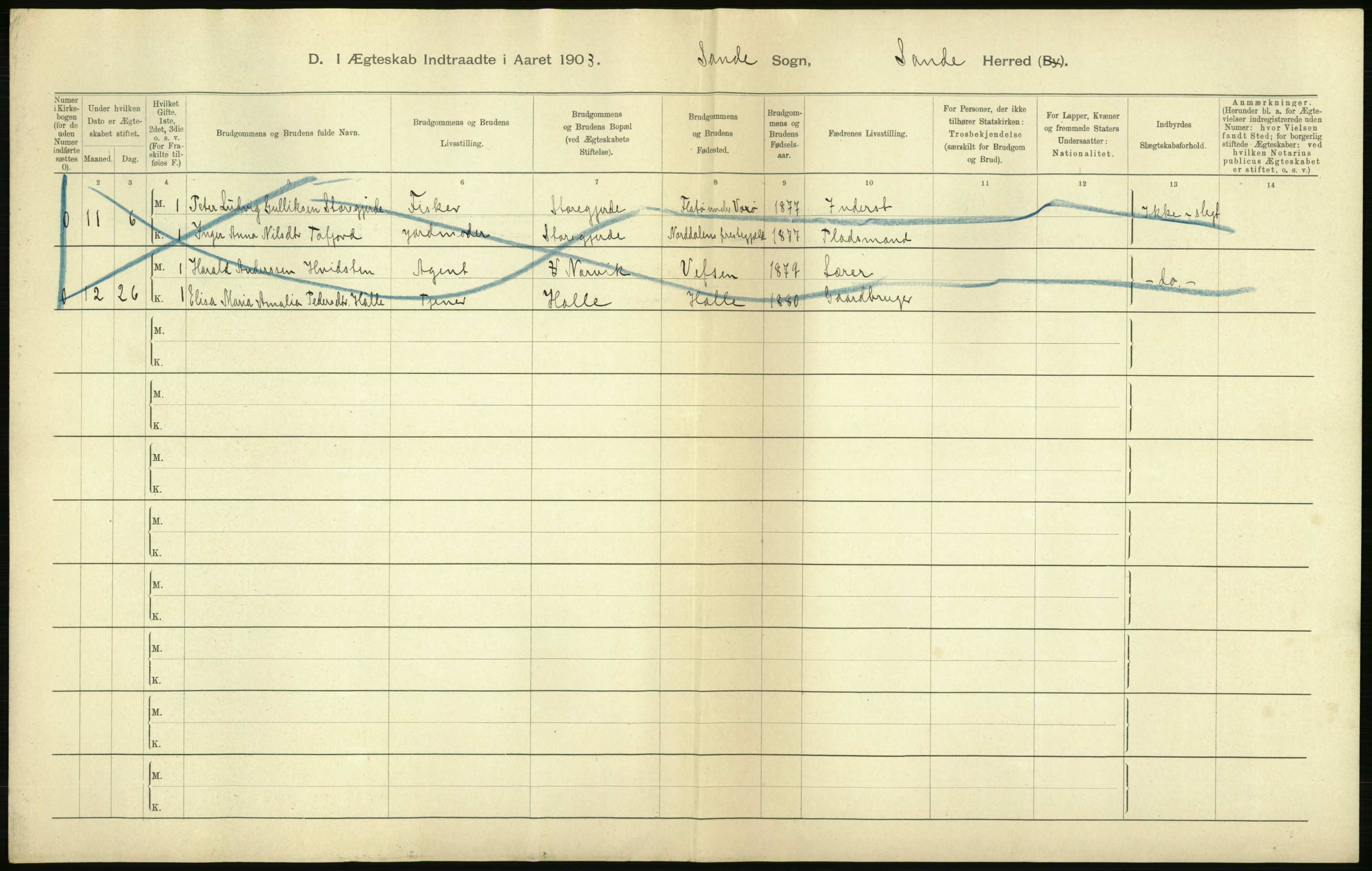 Statistisk sentralbyrå, Sosiodemografiske emner, Befolkning, AV/RA-S-2228/D/Df/Dfa/Dfaa/L0016: Romsdal amt: Fødte, gifte, døde., 1903, p. 552