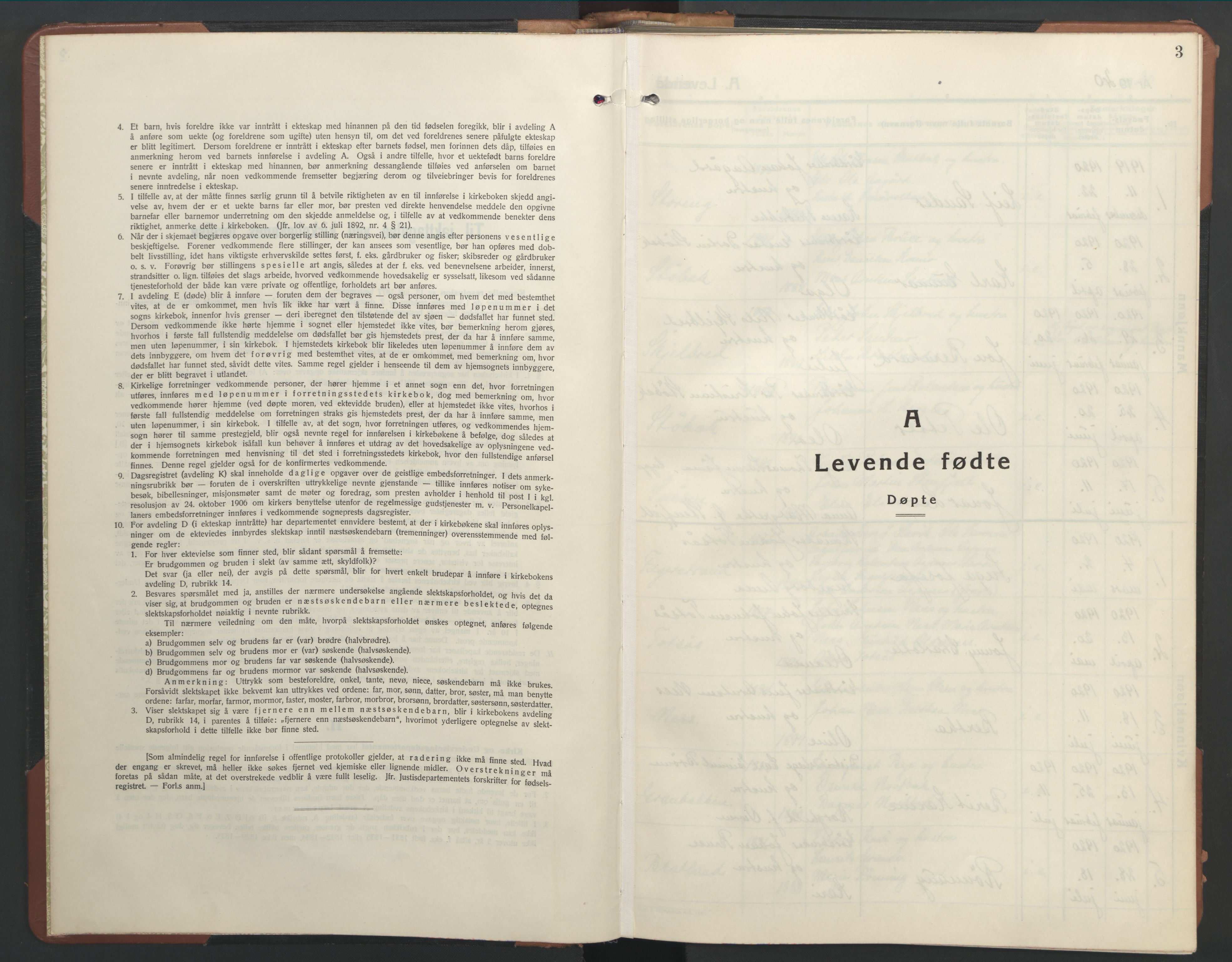 Ministerialprotokoller, klokkerbøker og fødselsregistre - Nord-Trøndelag, SAT/A-1458/755/L0500: Parish register (copy) no. 755C01, 1920-1962, p. 3