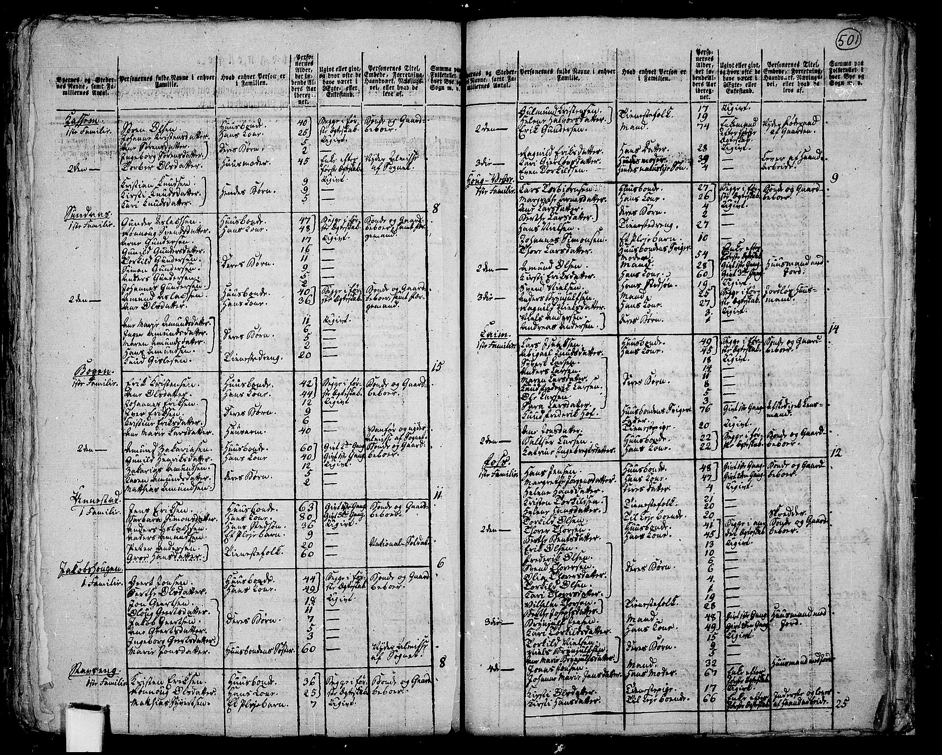 RA, 1801 census for 0127P Skiptvet, 1801, p. 500b-501a