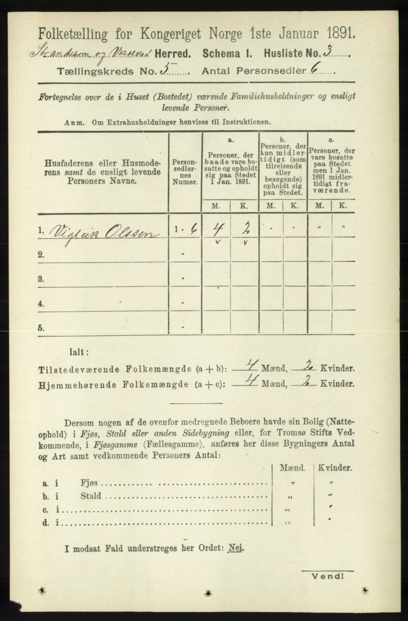 RA, 1891 census for 1226 Strandebarm og Varaldsøy, 1891, p. 1794