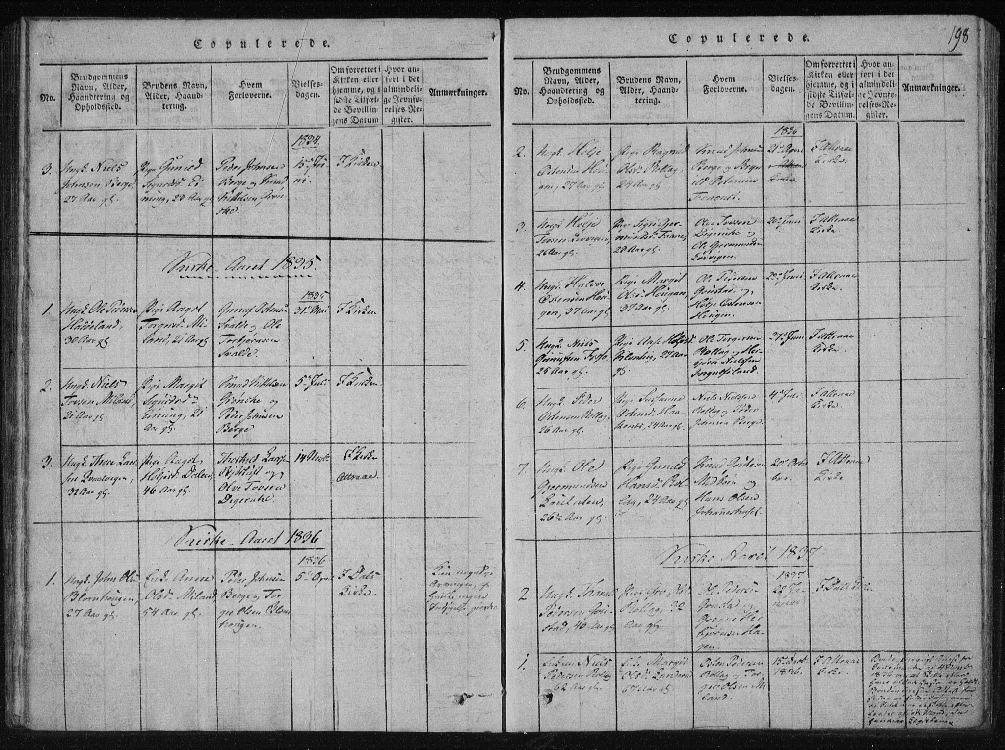 Tinn kirkebøker, AV/SAKO-A-308/F/Fb/L0001: Parish register (official) no. II 1, 1815-1843, p. 198