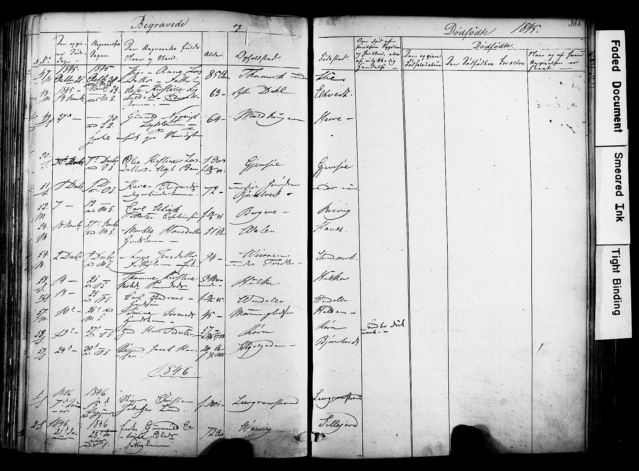 Solum kirkebøker, SAKO/A-306/F/Fa/L0006: Parish register (official) no. I 6, 1844-1855, p. 365