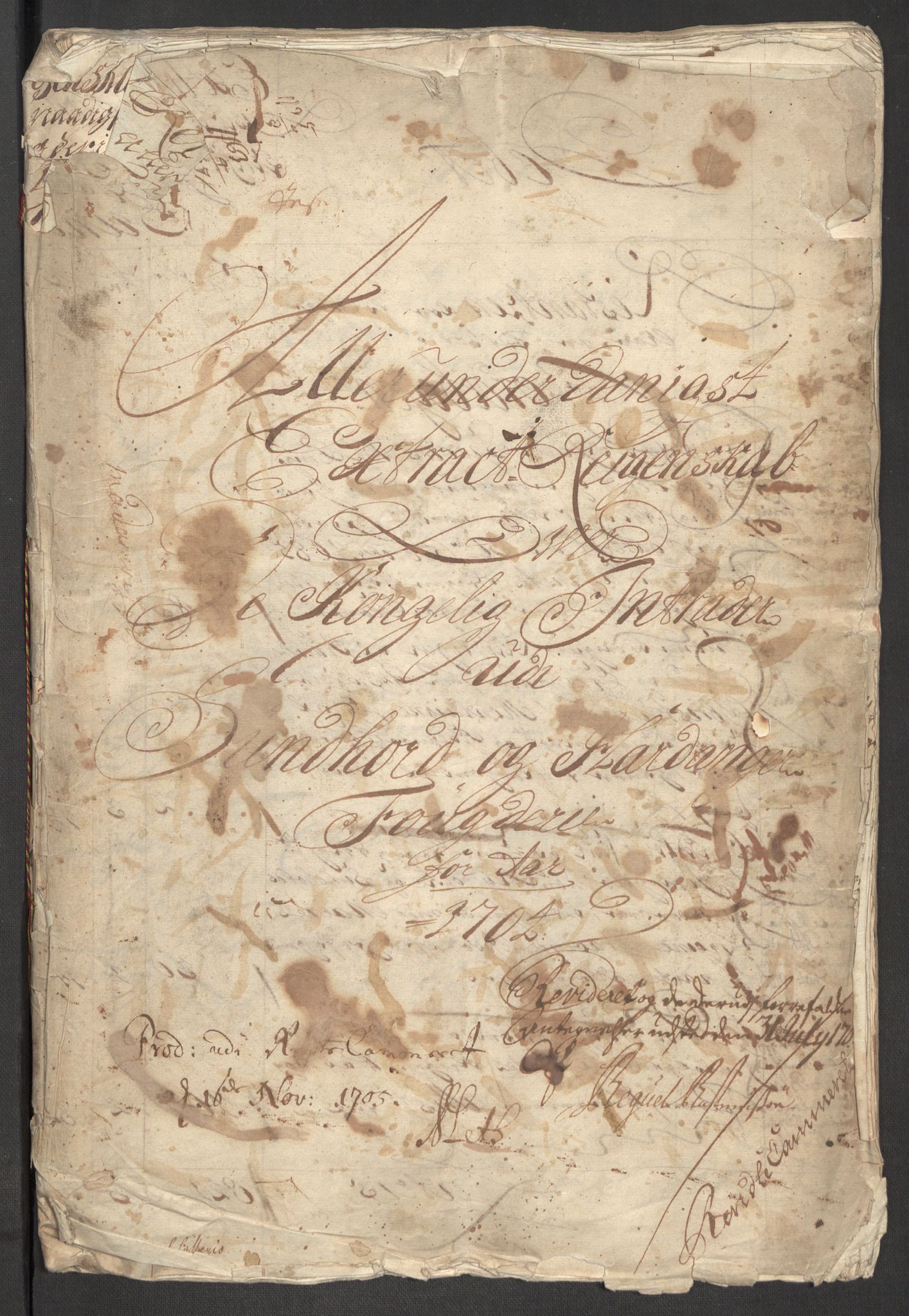 Rentekammeret inntil 1814, Reviderte regnskaper, Fogderegnskap, AV/RA-EA-4092/R48/L2982: Fogderegnskap Sunnhordland og Hardanger, 1704, p. 2