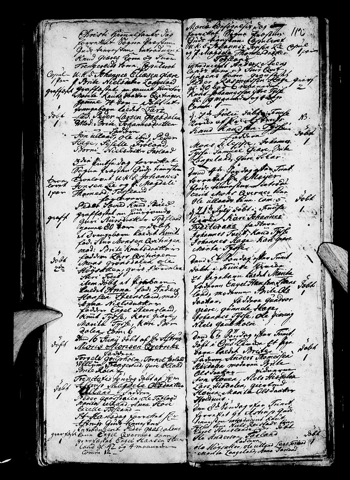 Os sokneprestembete, SAB/A-99929: Parish register (official) no. A 4, 1669-1760, p. 112
