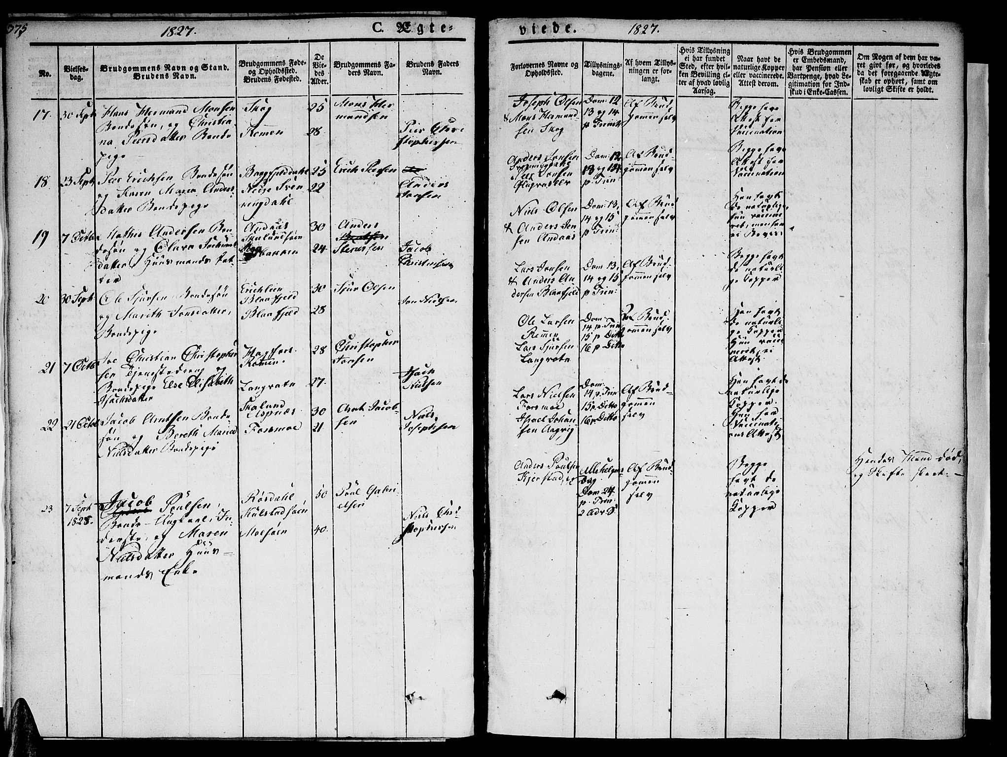 Ministerialprotokoller, klokkerbøker og fødselsregistre - Nordland, SAT/A-1459/820/L0290: Parish register (official) no. 820A11, 1826-1845, p. 375