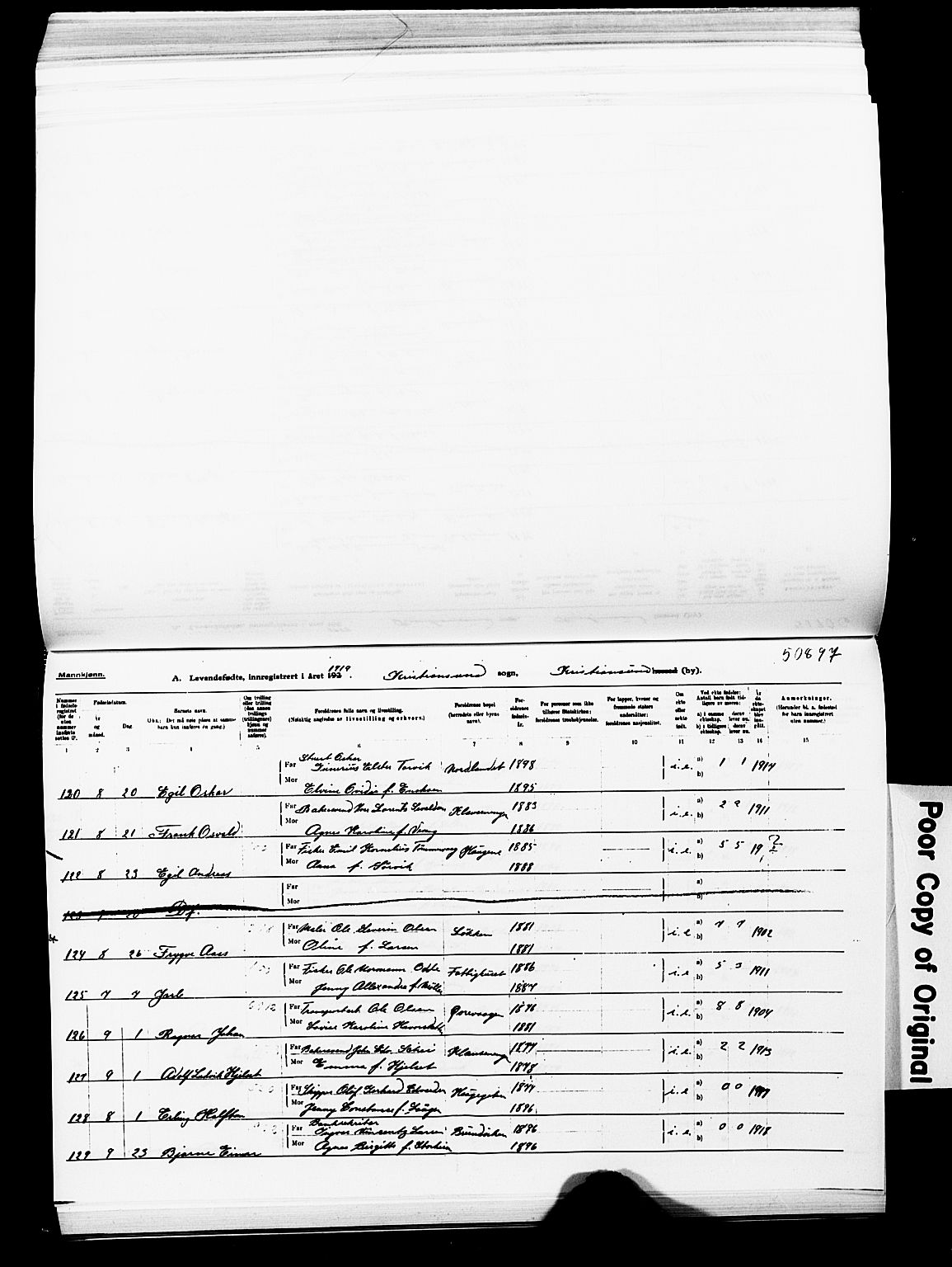 Ministerialprotokoller, klokkerbøker og fødselsregistre - Møre og Romsdal, AV/SAT-A-1454/572/L0861: Parish register (official) no. 572D05, 1913-1920