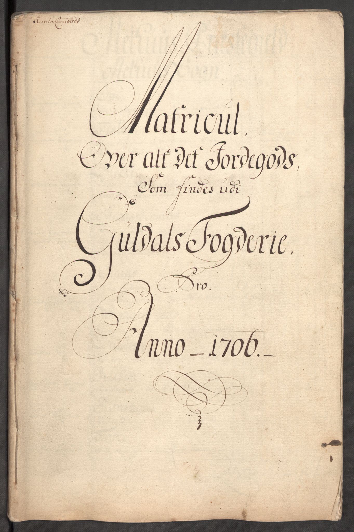 Rentekammeret inntil 1814, Reviderte regnskaper, Fogderegnskap, AV/RA-EA-4092/R60/L3956: Fogderegnskap Orkdal og Gauldal, 1706, p. 209