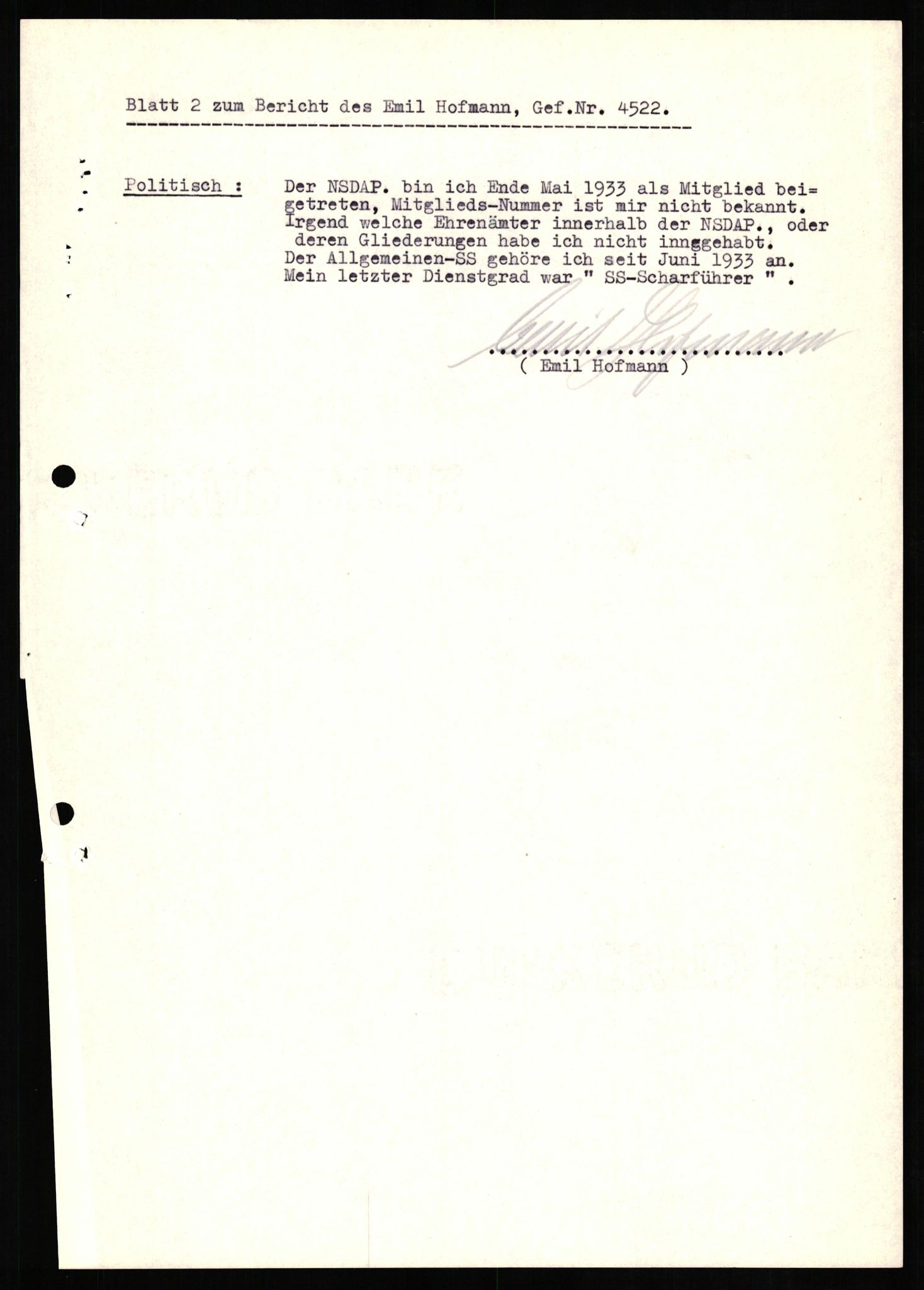 Forsvaret, Forsvarets overkommando II, AV/RA-RAFA-3915/D/Db/L0013: CI Questionaires. Tyske okkupasjonsstyrker i Norge. Tyskere., 1945-1946, p. 380