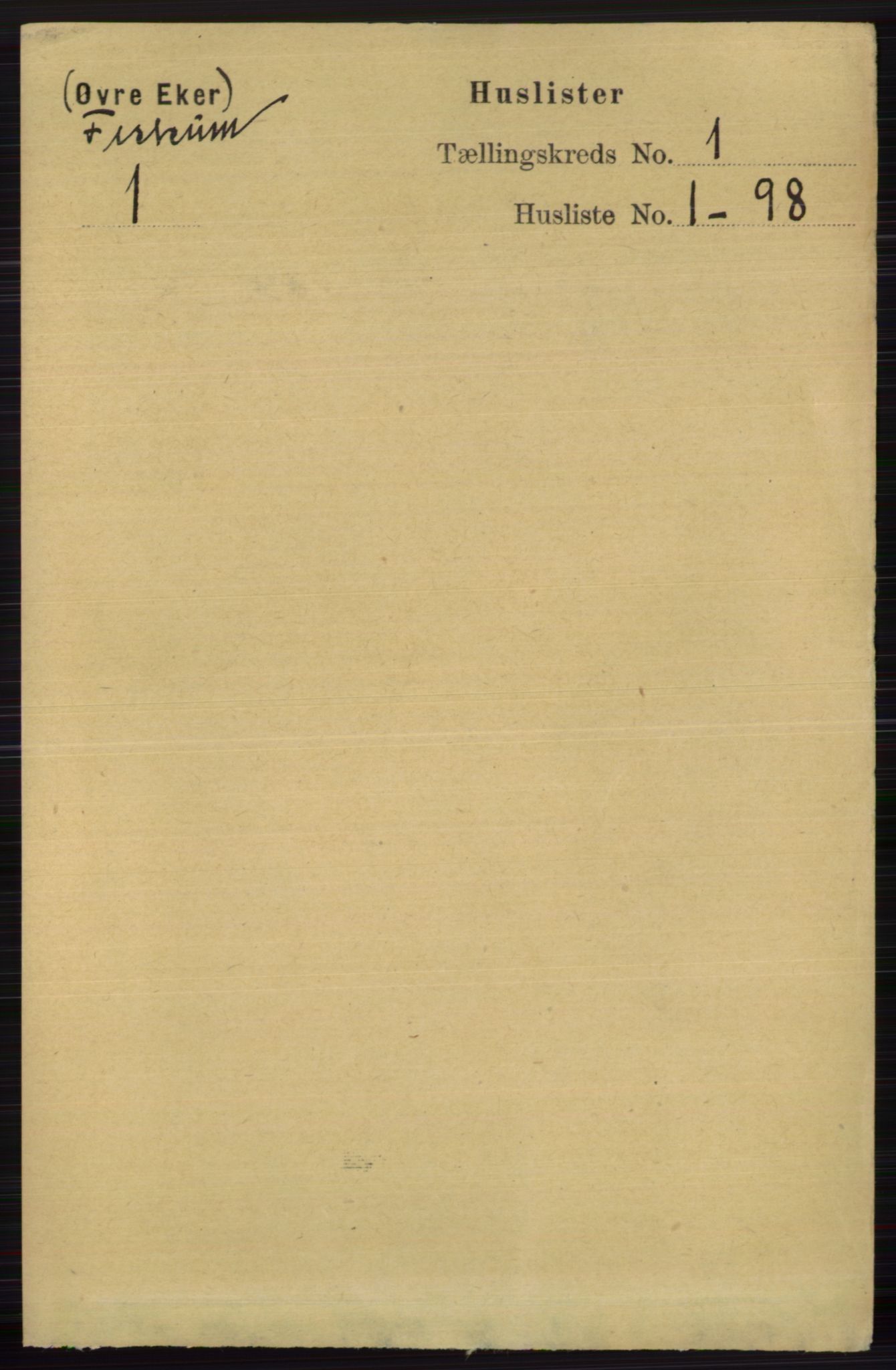 RA, 1891 census for 0624 Øvre Eiker, 1891, p. 7722