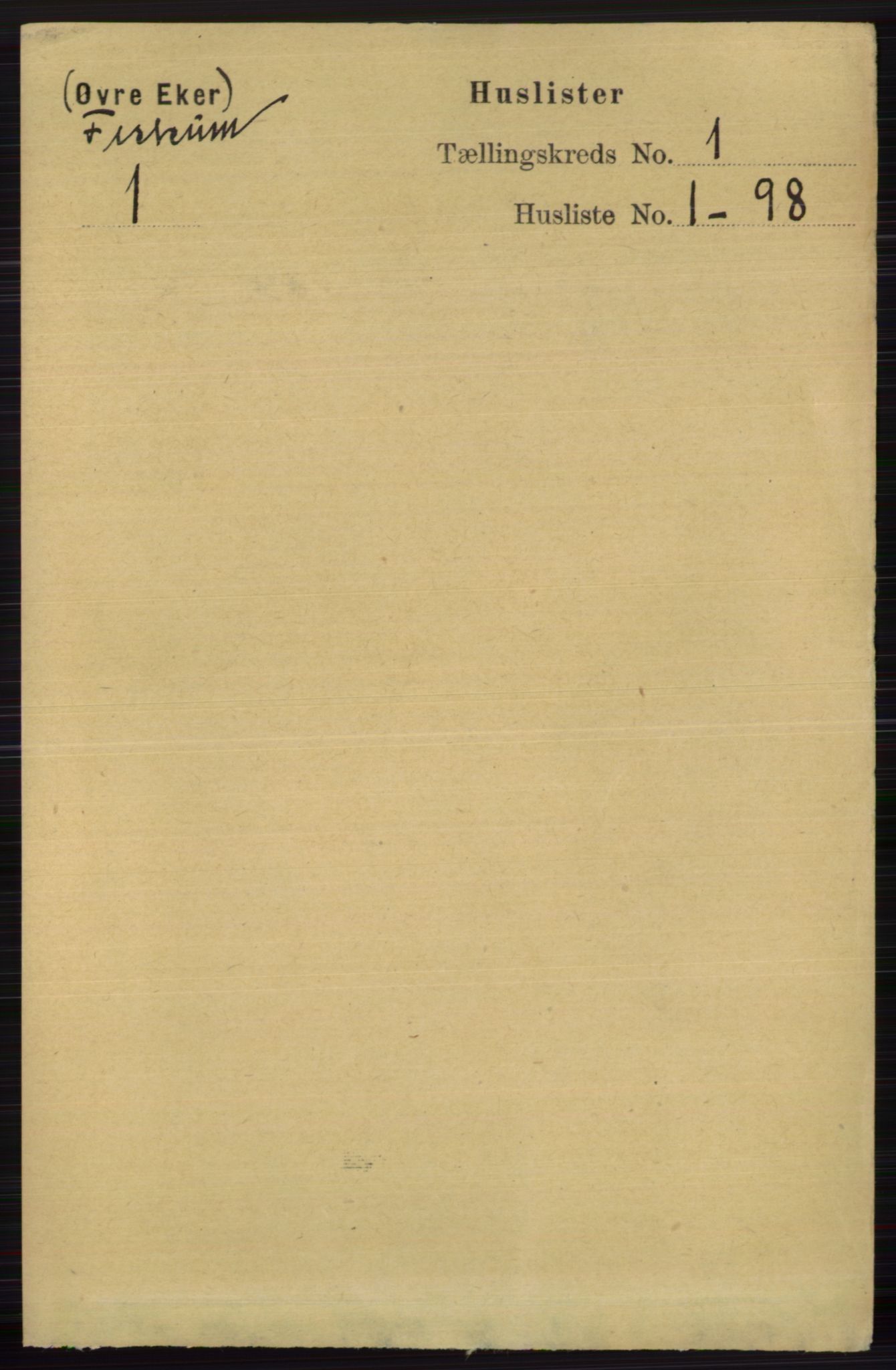 RA, 1891 census for 0624 Øvre Eiker, 1891, p. 7722