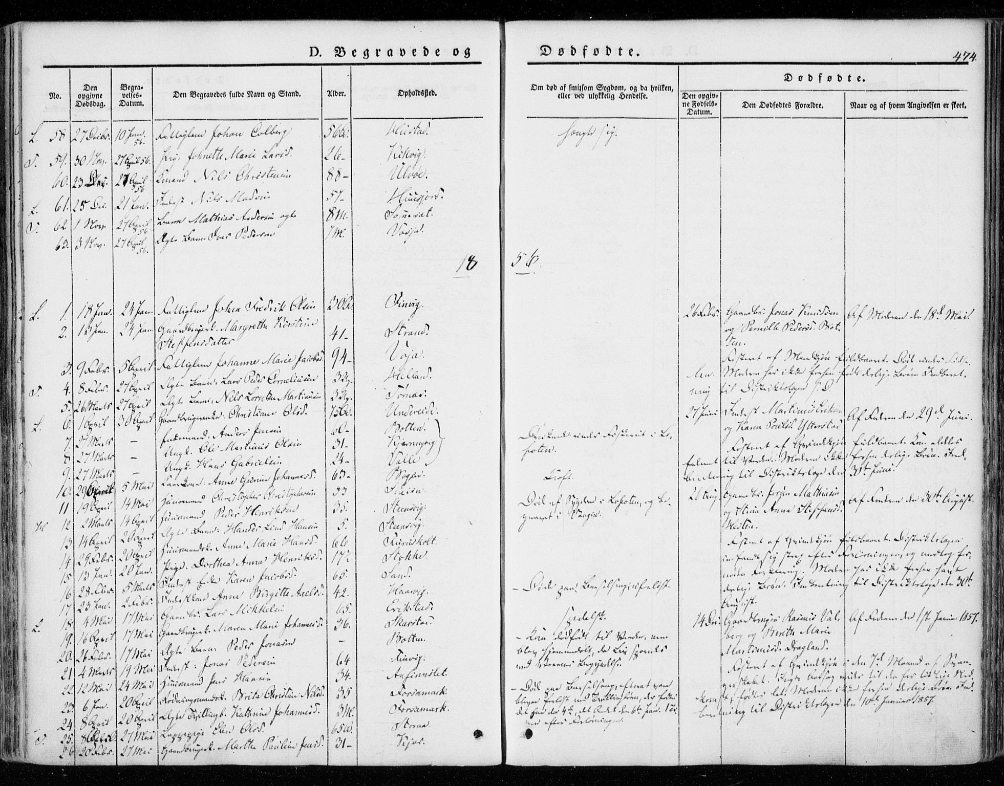 Ministerialprotokoller, klokkerbøker og fødselsregistre - Nordland, SAT/A-1459/872/L1033: Parish register (official) no. 872A08, 1840-1863, p. 474