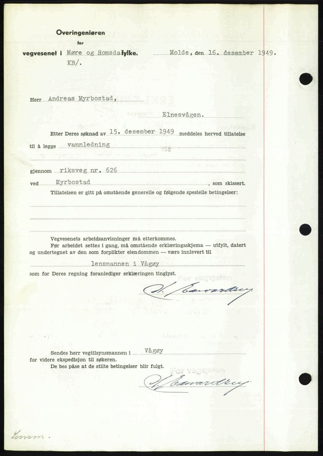 Romsdal sorenskriveri, AV/SAT-A-4149/1/2/2C: Mortgage book no. A32, 1950-1950, Diary no: : 24/1950