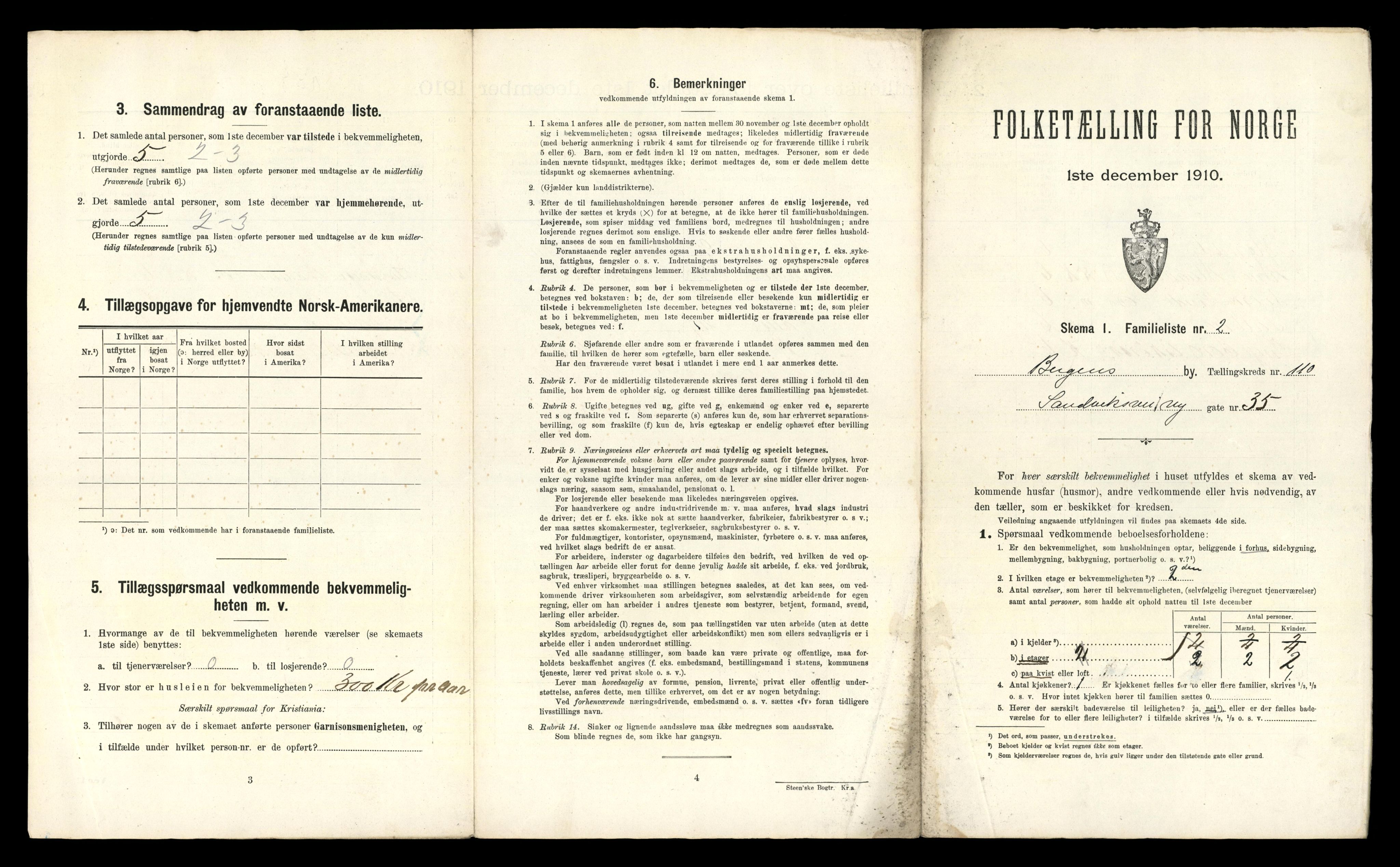 RA, 1910 census for Bergen, 1910, p. 37869