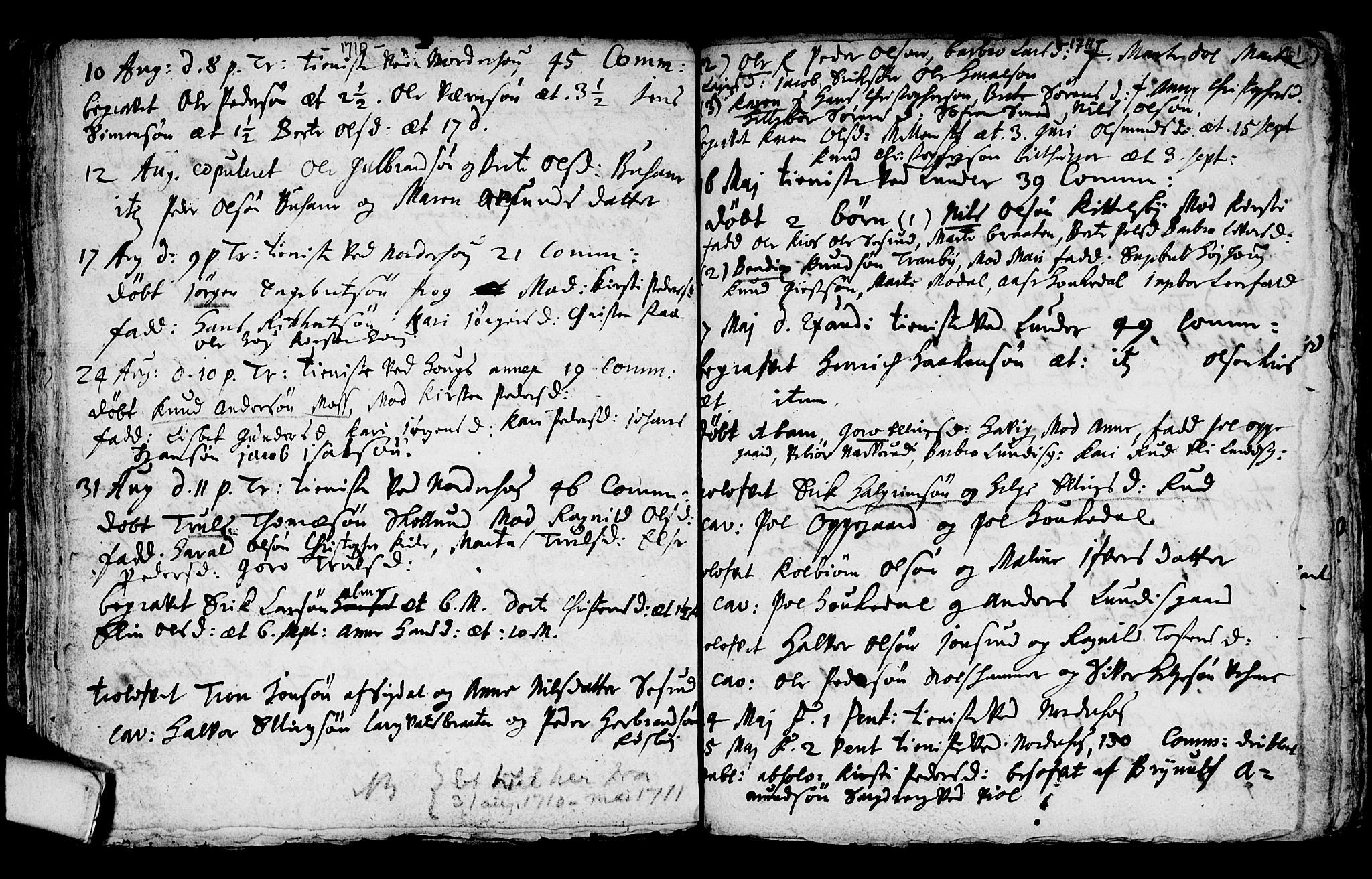 Norderhov kirkebøker, AV/SAKO-A-237/F/Fa/L0001: Parish register (official) no. 1, 1704-1716, p. 61