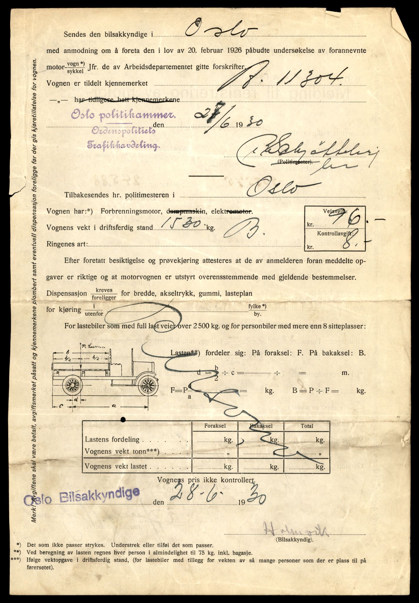 Møre og Romsdal vegkontor - Ålesund trafikkstasjon, AV/SAT-A-4099/F/Fe/L0022: Registreringskort for kjøretøy T 10584 - T 10694, 1927-1998, p. 1316
