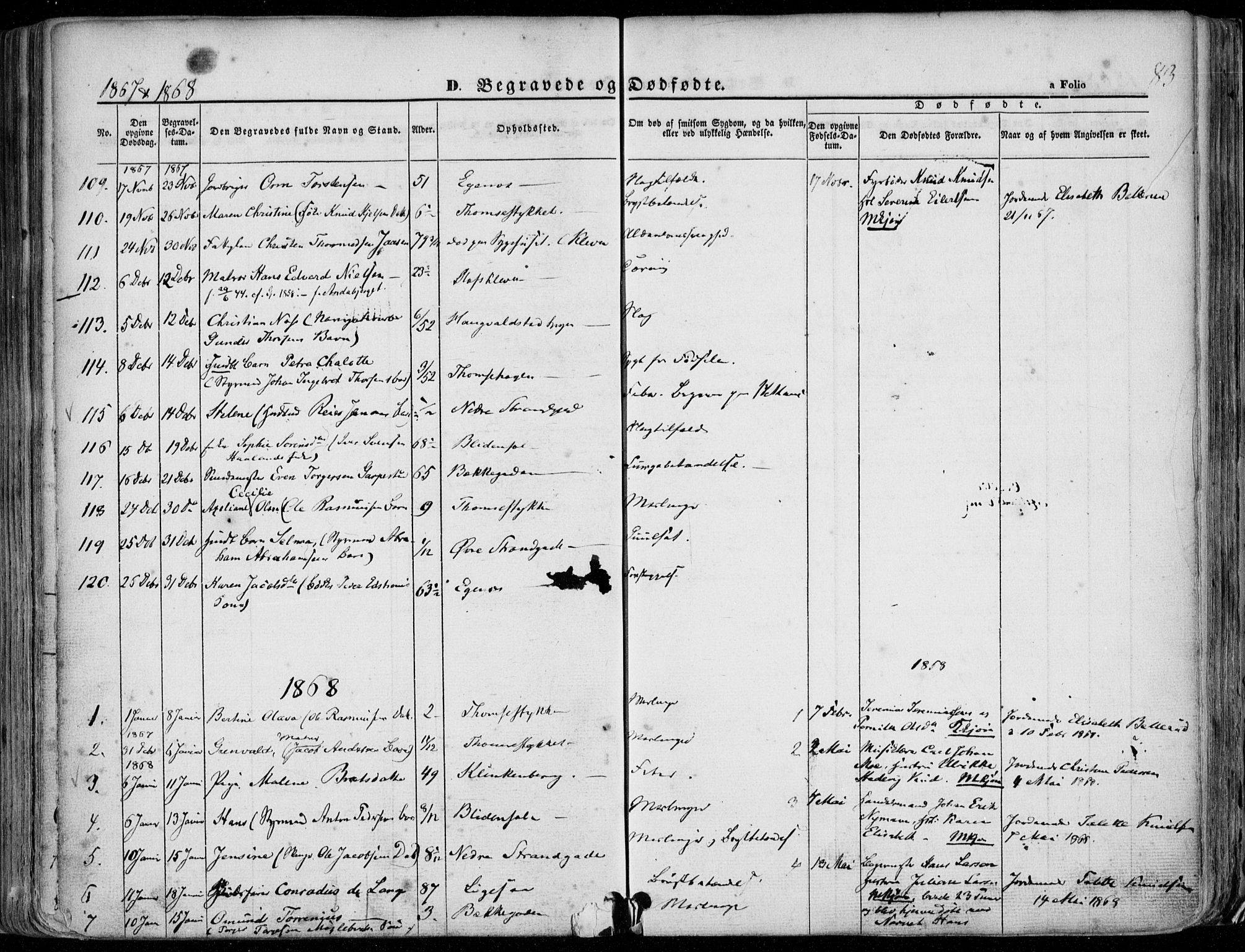 Domkirken sokneprestkontor, SAST/A-101812/001/30/30BA/L0020: Parish register (official) no. A 19, 1858-1877, p. 83