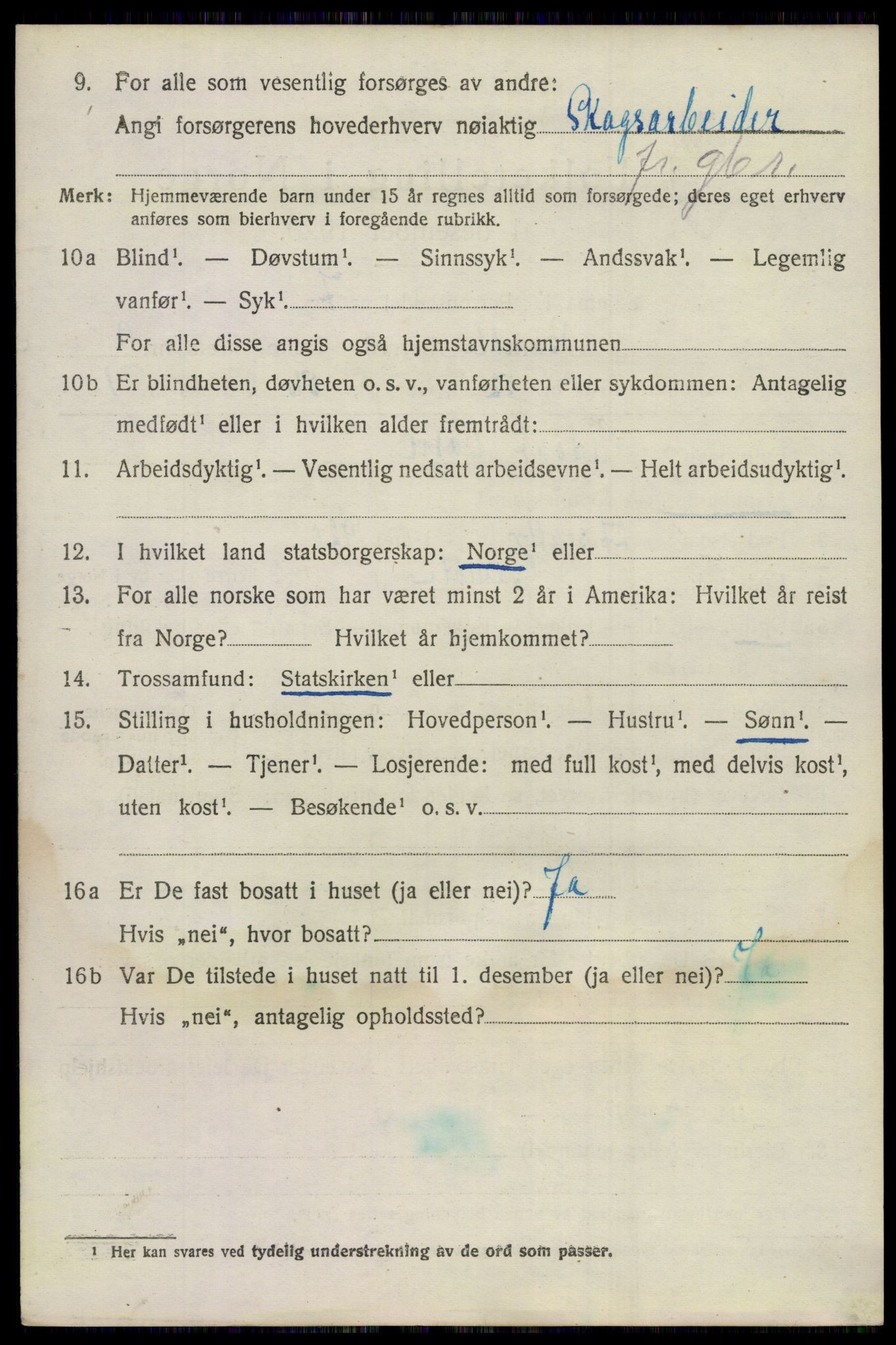 SAKO, 1920 census for Bamble, 1920, p. 8322