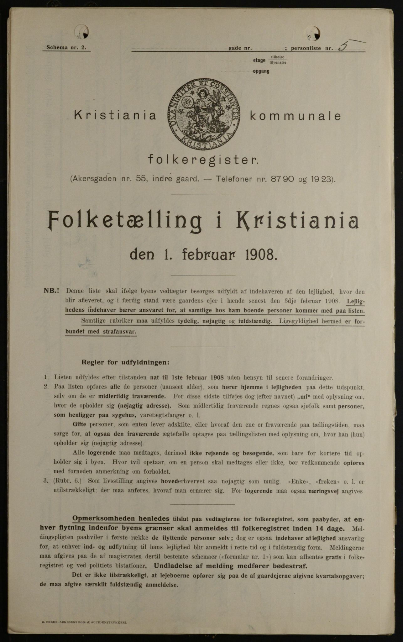 OBA, Municipal Census 1908 for Kristiania, 1908, p. 29539