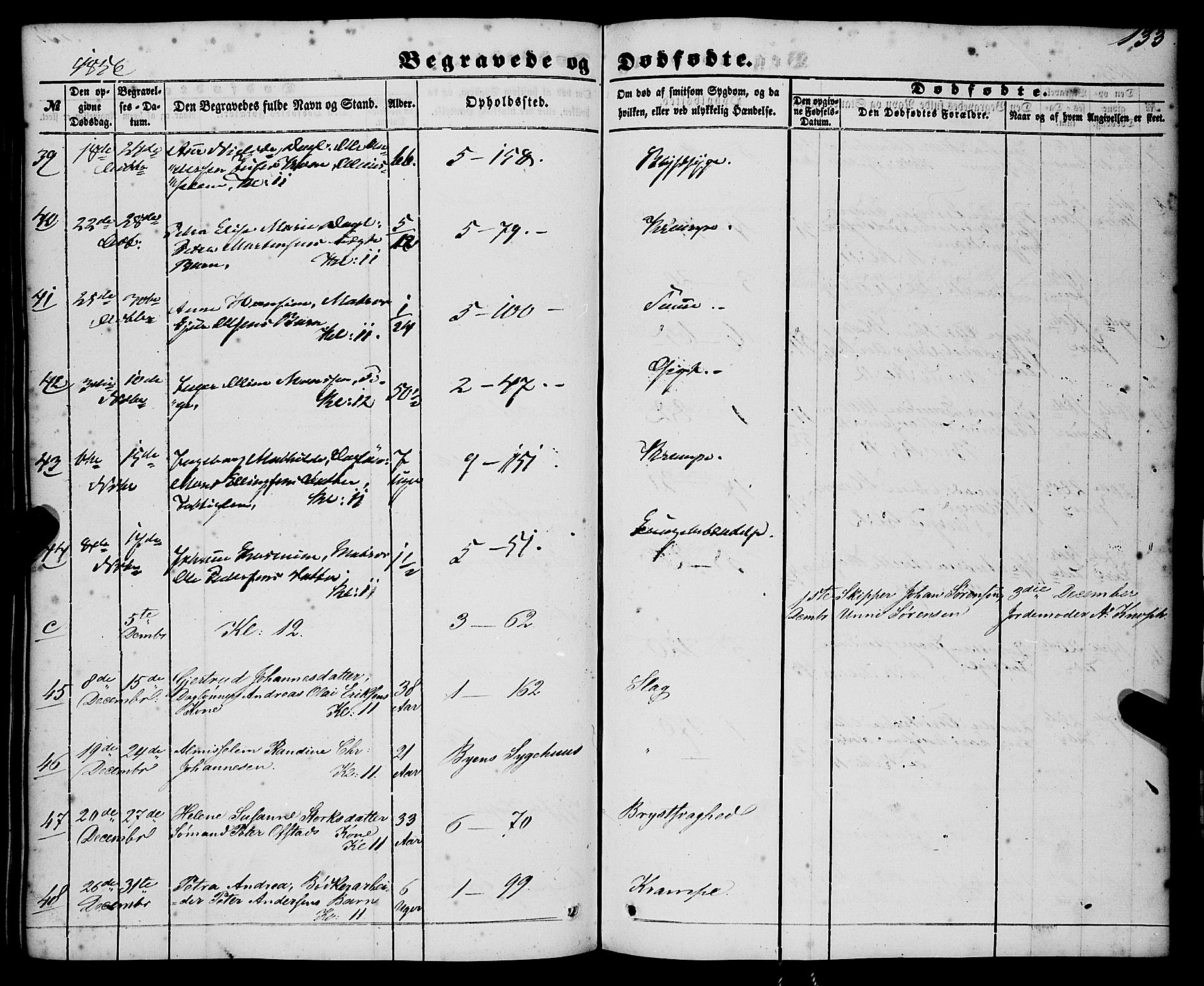 Nykirken Sokneprestembete, AV/SAB-A-77101/H/Haa/L0042: Parish register (official) no. E 2, 1850-1868, p. 133