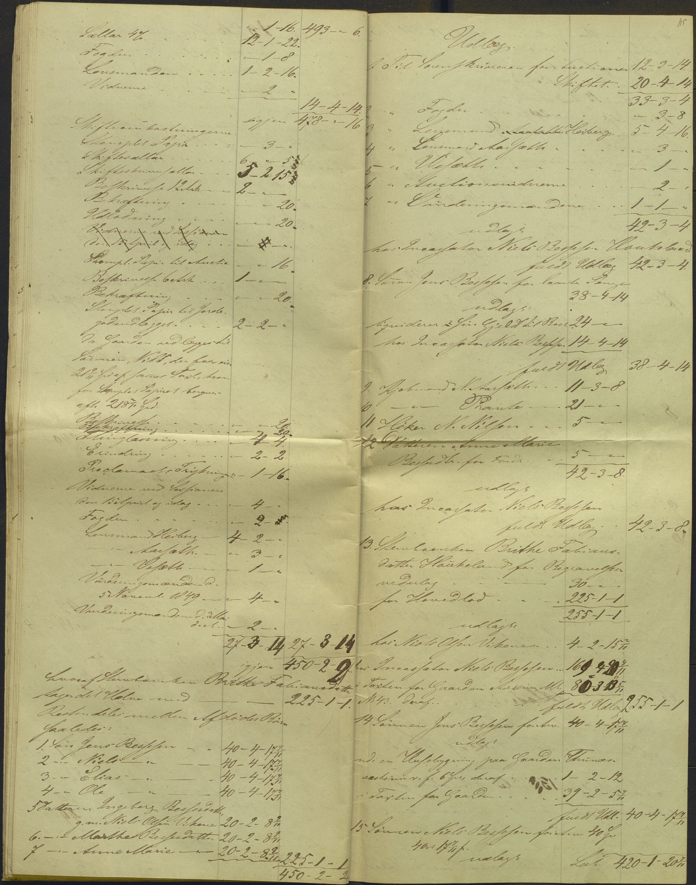 Nordhordland sorenskrivar, AV/SAB-A-2901/1/H/Hd/Hdb/L0001: Konsept til utlodningar, 1850-1852, p. 133