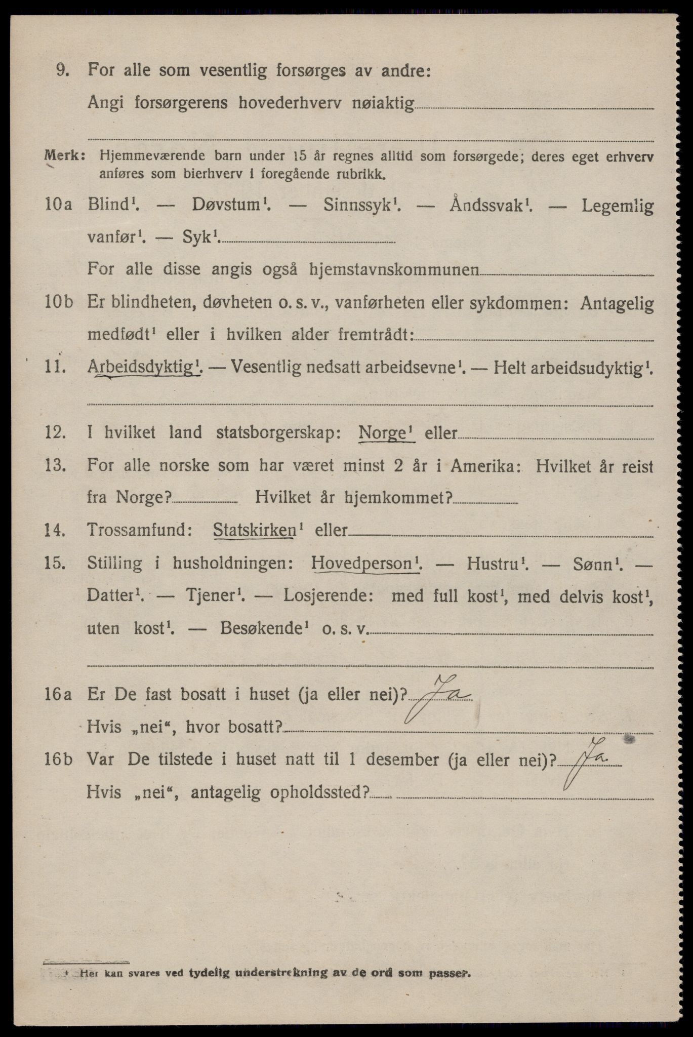 SAKO, 1920 census for Fyresdal, 1920, p. 4162