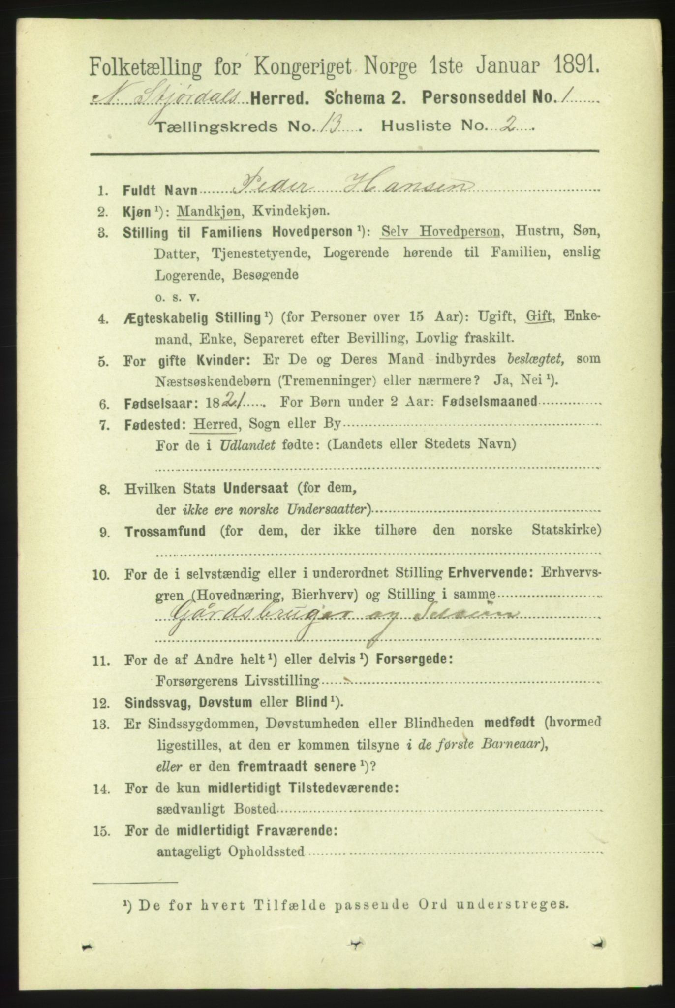 RA, 1891 census for 1714 Nedre Stjørdal, 1891, p. 6226