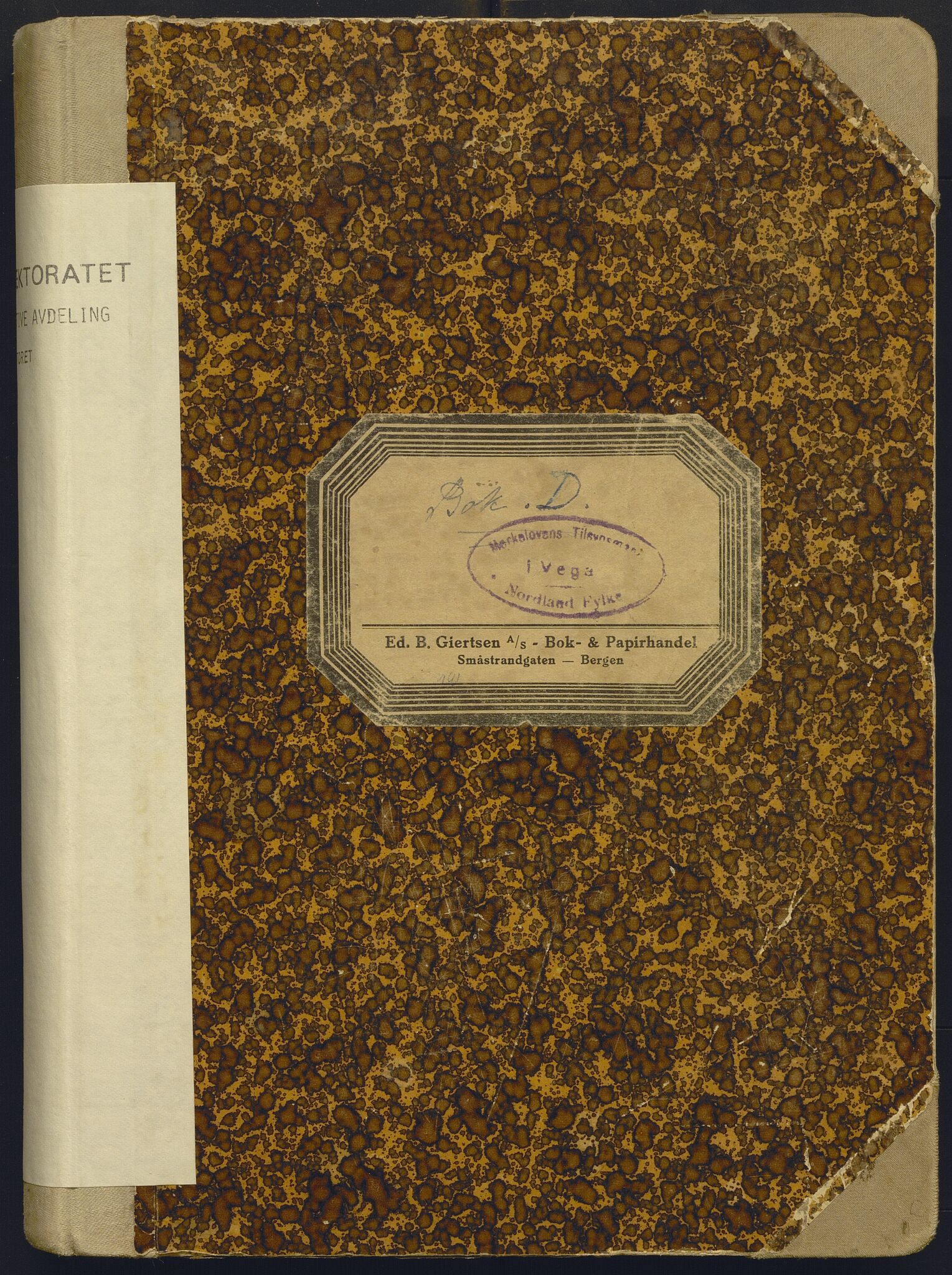 Fiskeridirektoratet - 1 Adm. ledelse - 13 Båtkontoret, AV/SAB-A-2003/I/Ia/Iac/L0196: 135.0365/6 Merkeprotokoll - Vega, 1946-1956
