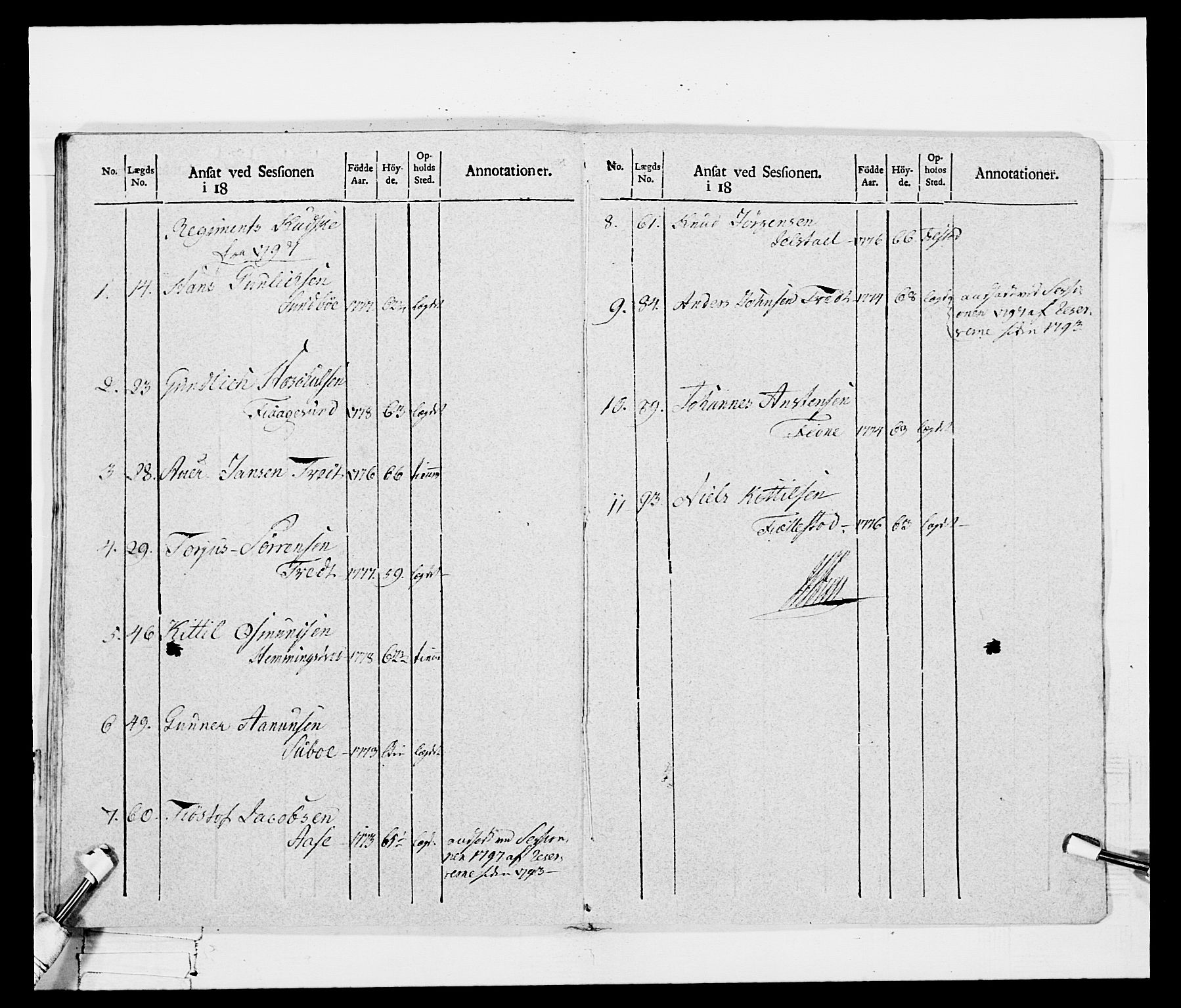 Generalitets- og kommissariatskollegiet, Det kongelige norske kommissariatskollegium, RA/EA-5420/E/Eh/L0115: Telemarkske nasjonale infanteriregiment, 1802-1805, p. 237