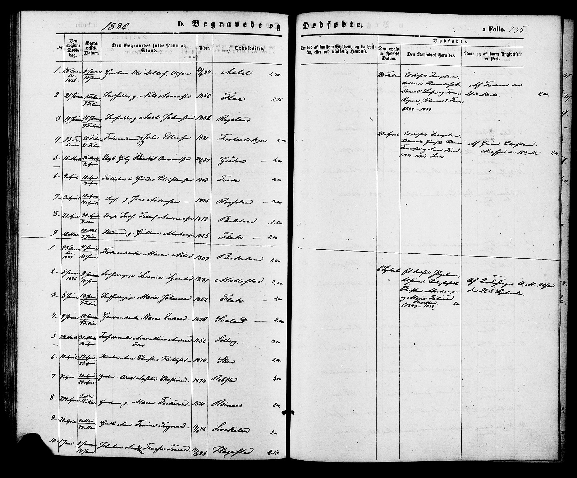 Birkenes sokneprestkontor, AV/SAK-1111-0004/F/Fa/L0004: Parish register (official) no. A 4, 1867-1886, p. 235