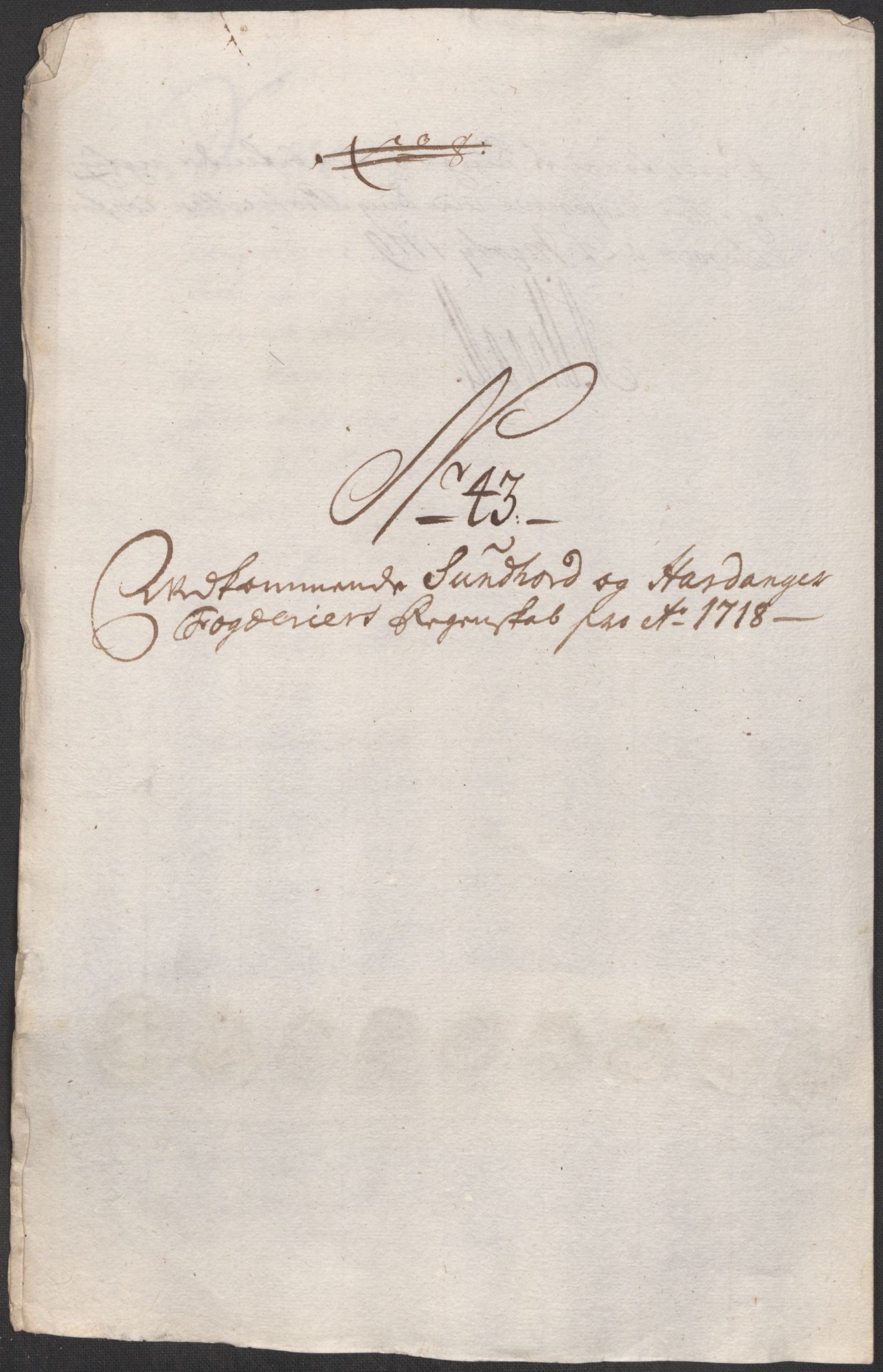 Rentekammeret inntil 1814, Reviderte regnskaper, Fogderegnskap, RA/EA-4092/R48/L2996: Fogderegnskap Sunnhordland og Hardanger, 1718, p. 8