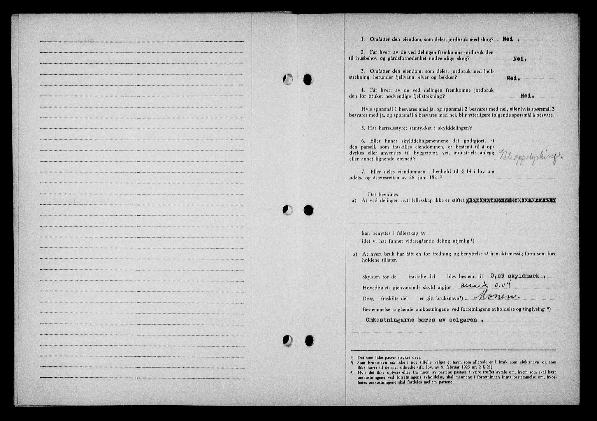 Nedenes sorenskriveri, AV/SAK-1221-0006/G/Gb/Gba/L0048: Mortgage book no. A-II, 1940-1941, Diary no: : 32/1941