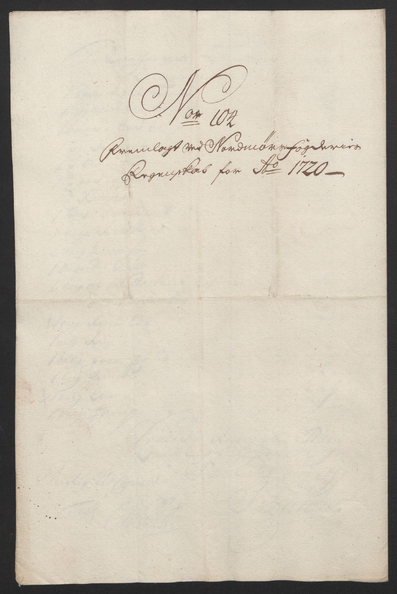 Rentekammeret inntil 1814, Reviderte regnskaper, Fogderegnskap, RA/EA-4092/R56/L3753: Fogderegnskap Nordmøre, 1720, p. 352