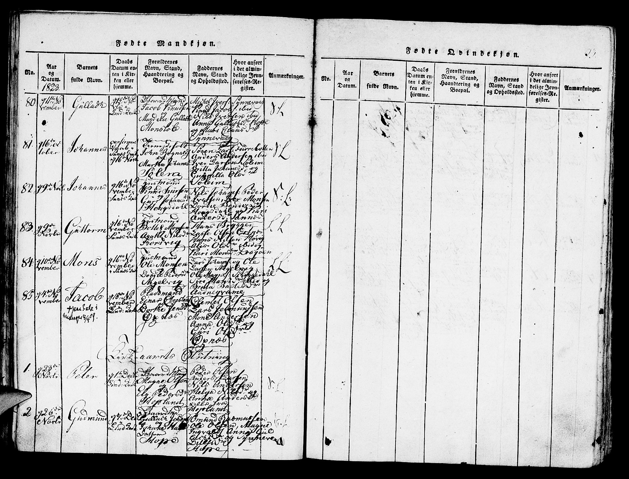 Lindås Sokneprestembete, AV/SAB-A-76701/H/Haa/Haaa/L0007: Parish register (official) no. A 7, 1816-1823, p. 93