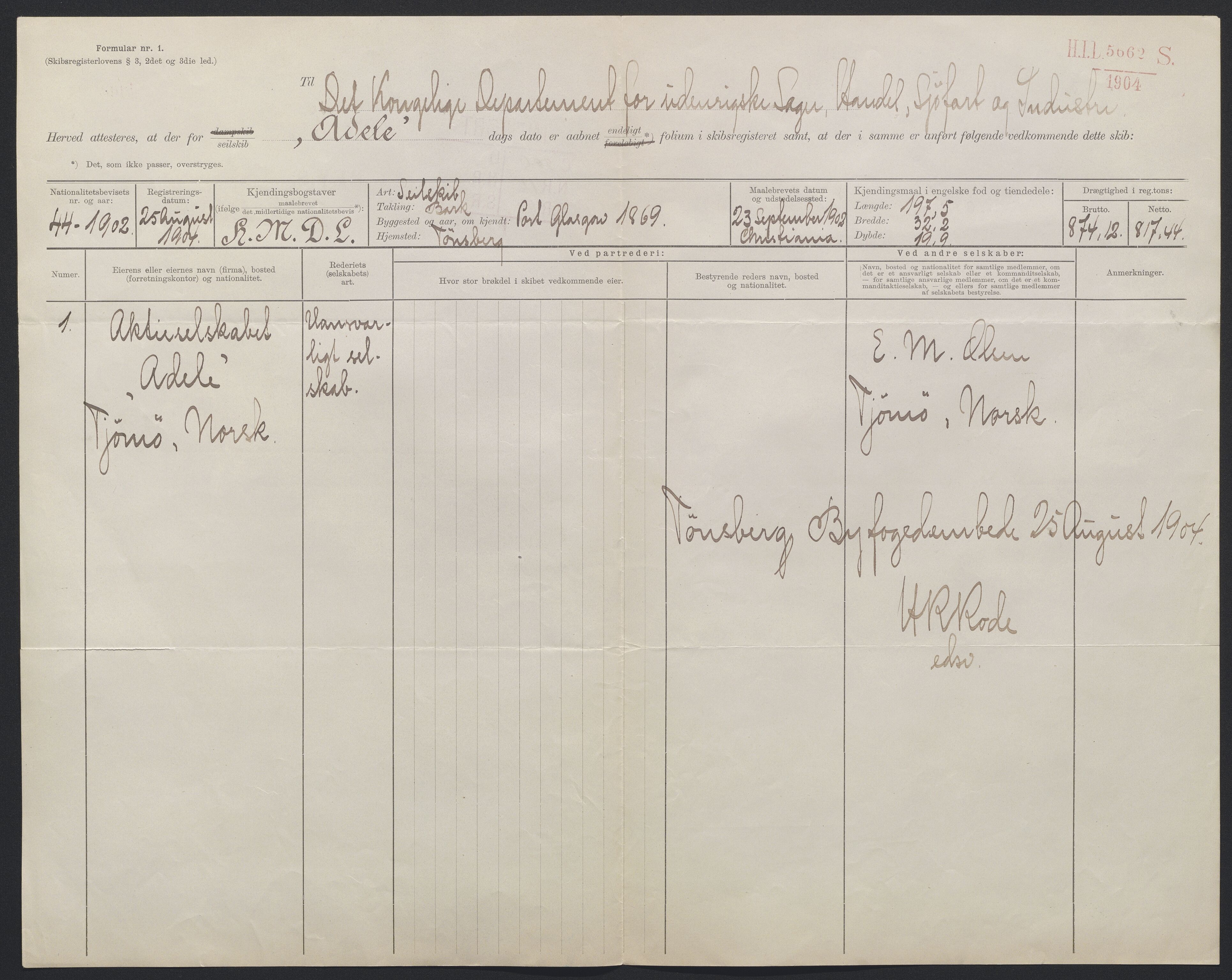 Sjøfartsdirektoratet med forløpere, skipsmapper slettede skip, AV/RA-S-4998/F/Fa/L0004: --, 1869-1918, p. 440