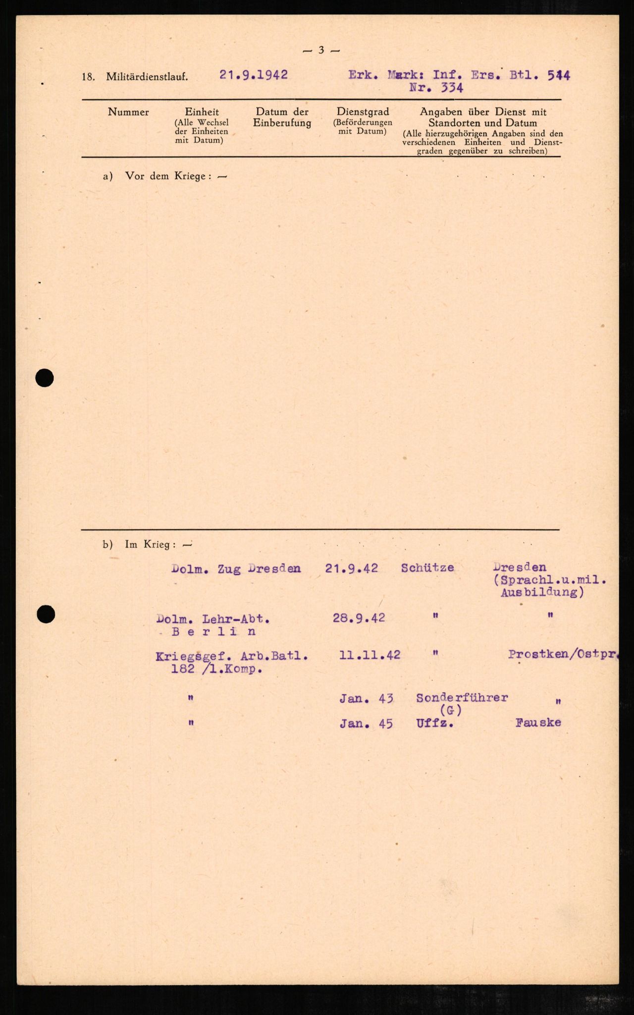 Forsvaret, Forsvarets overkommando II, AV/RA-RAFA-3915/D/Db/L0005: CI Questionaires. Tyske okkupasjonsstyrker i Norge. Tyskere., 1945-1946, p. 68