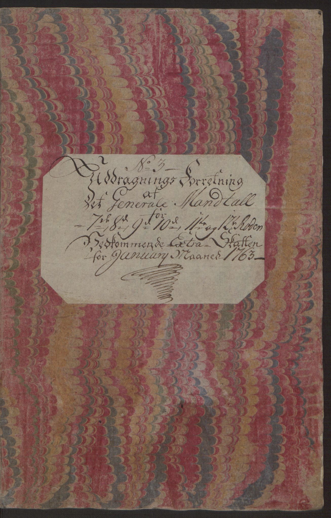 Rentekammeret inntil 1814, Reviderte regnskaper, Byregnskaper, RA/EA-4066/R/Rp/L0366/0001: [P20] Kontribusjonsregnskap / Ekstraskatt, 1763, p. 167