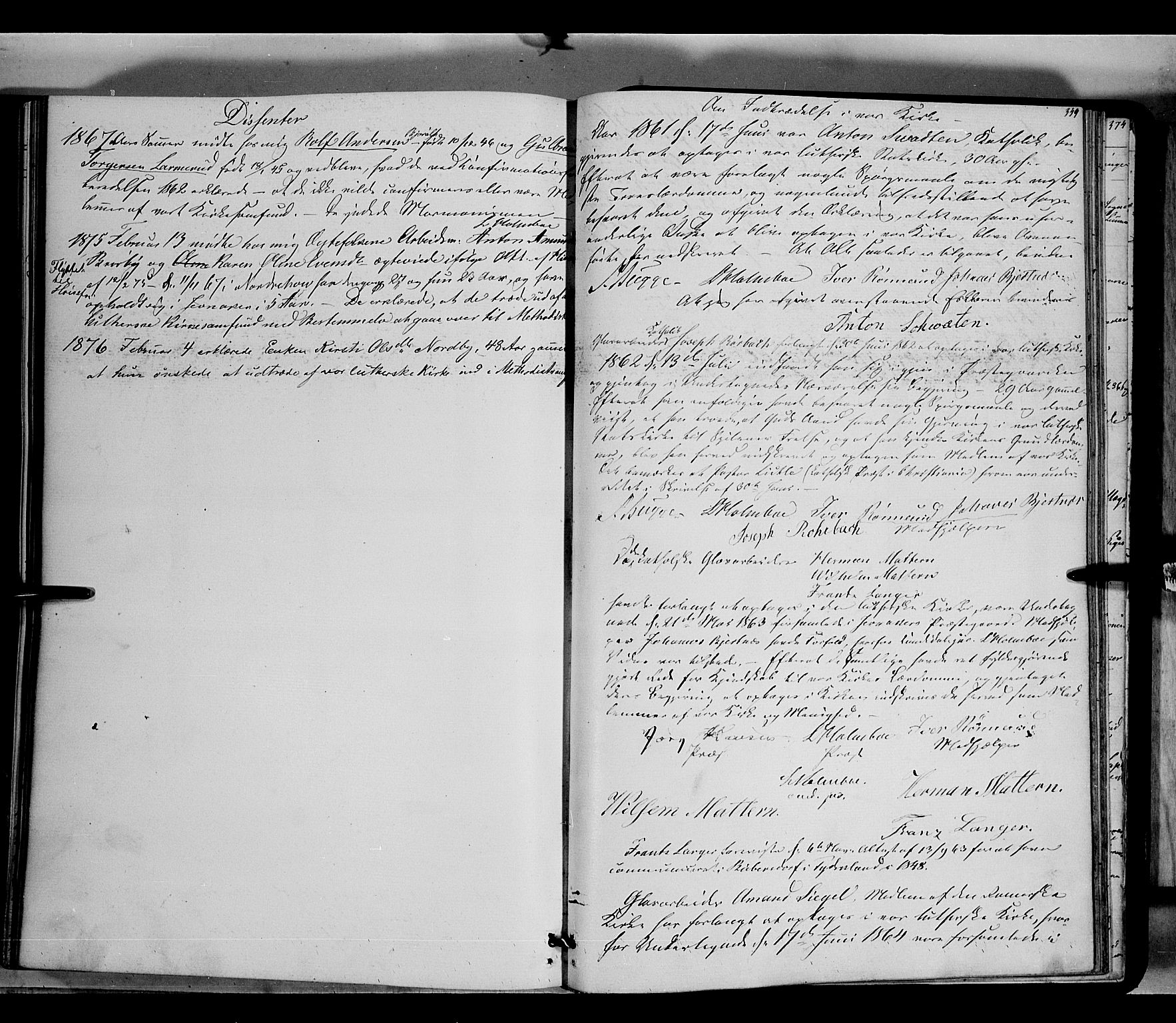 Jevnaker prestekontor, SAH/PREST-116/H/Ha/Haa/L0007: Parish register (official) no. 7, 1858-1876, p. 349