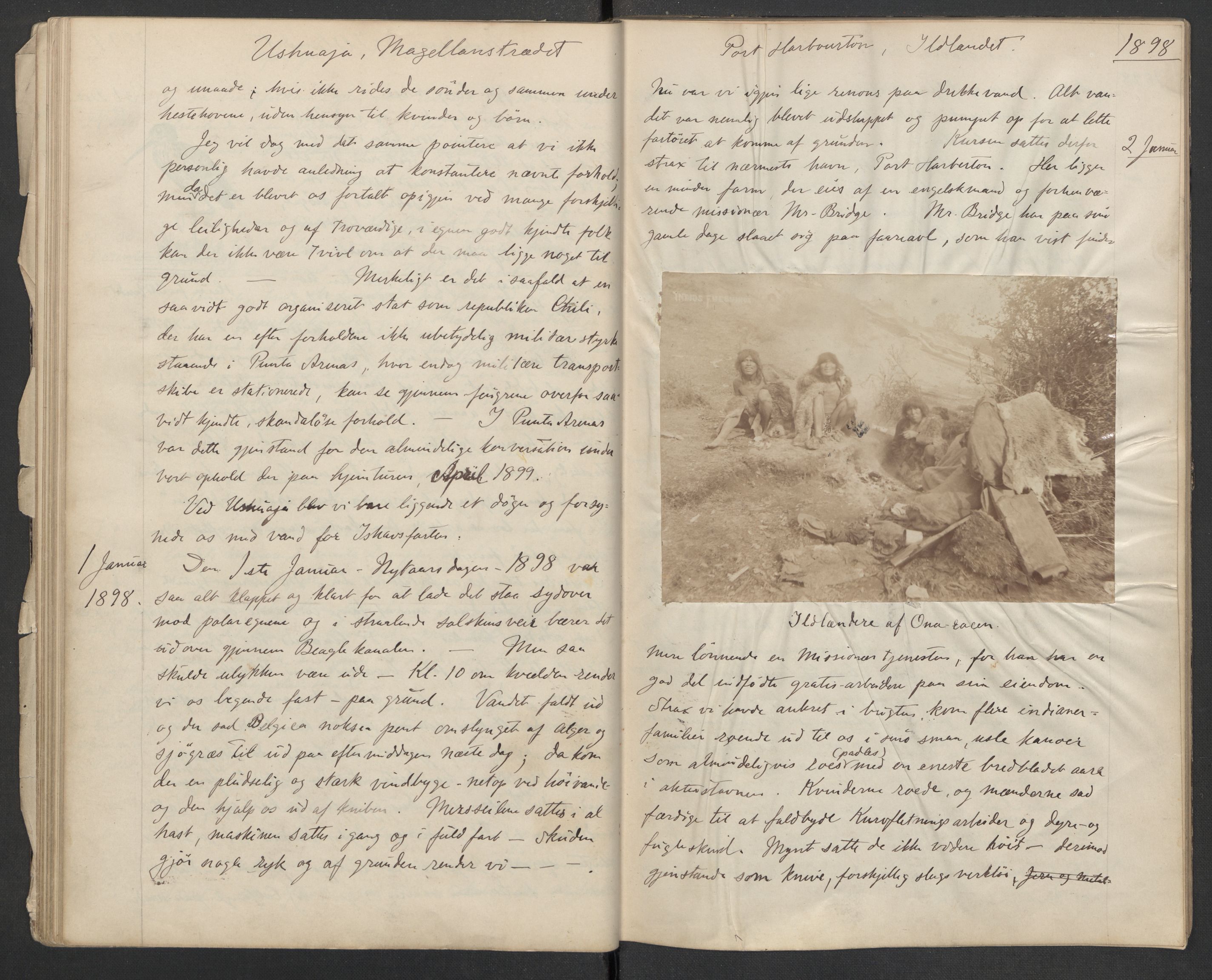 Koren-familien, RA/PA-0337/D/L0104/0001: Lnr. 206 Johan Koren, 1879-1919, zoolog / Johan Korens håndskrevne dagbok fra Belgica ekspedisjonen, 1897-1898, p. 29
