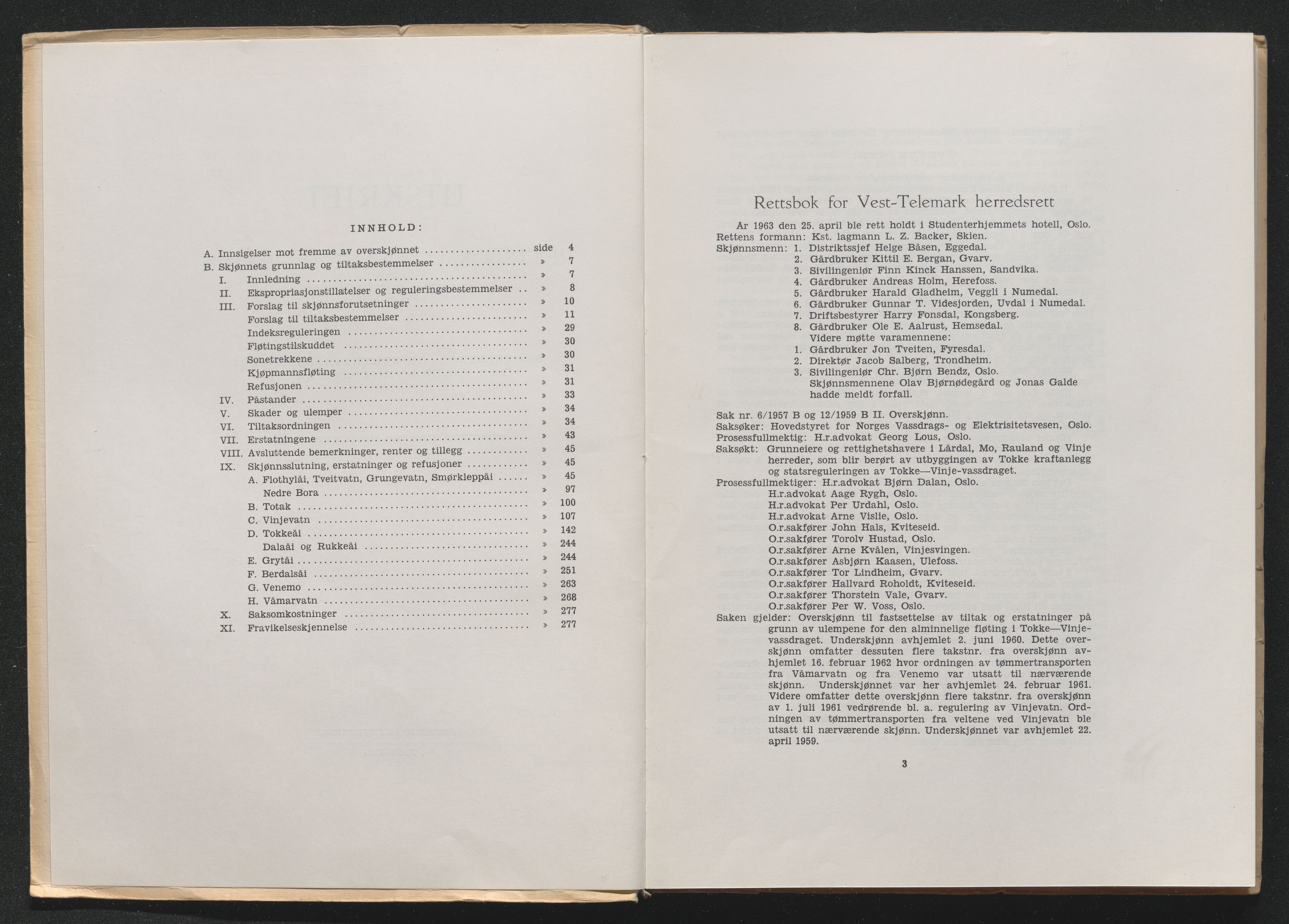 Vest-Telemark sorenskriveri, AV/SAKO-A-134/F/Fo/Foc/L0001: Tokke og Vinjevassdraget rettsbøker, 1954-1963, p. 997