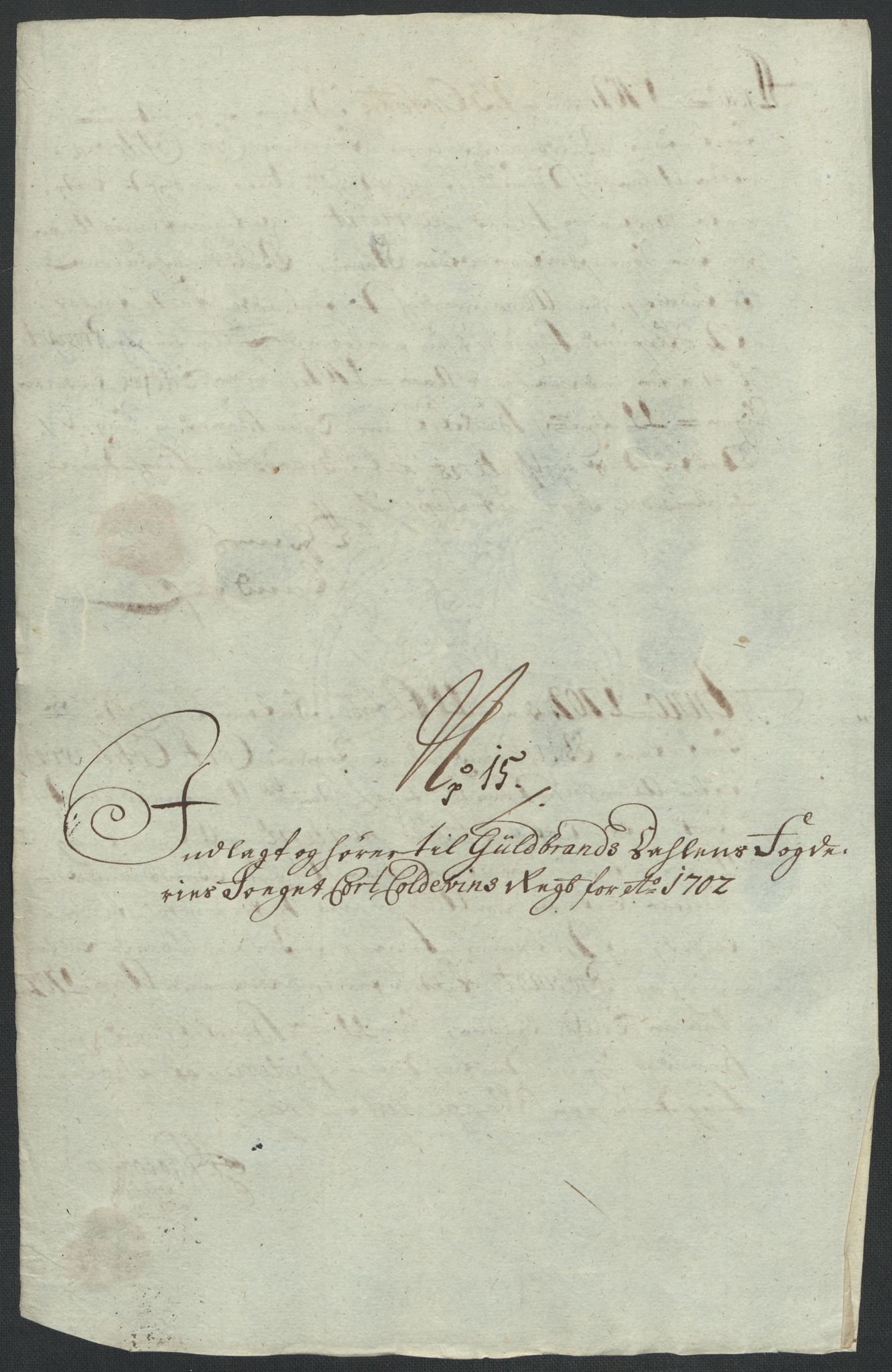 Rentekammeret inntil 1814, Reviderte regnskaper, Fogderegnskap, AV/RA-EA-4092/R17/L1175: Fogderegnskap Gudbrandsdal, 1702, p. 147