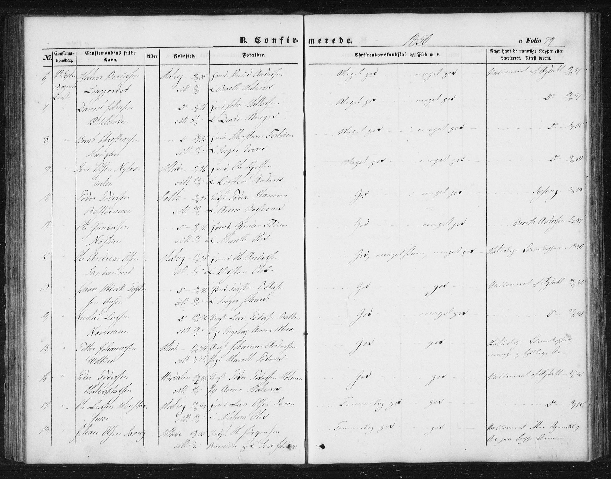 Ministerialprotokoller, klokkerbøker og fødselsregistre - Sør-Trøndelag, SAT/A-1456/616/L0407: Parish register (official) no. 616A04, 1848-1856, p. 79