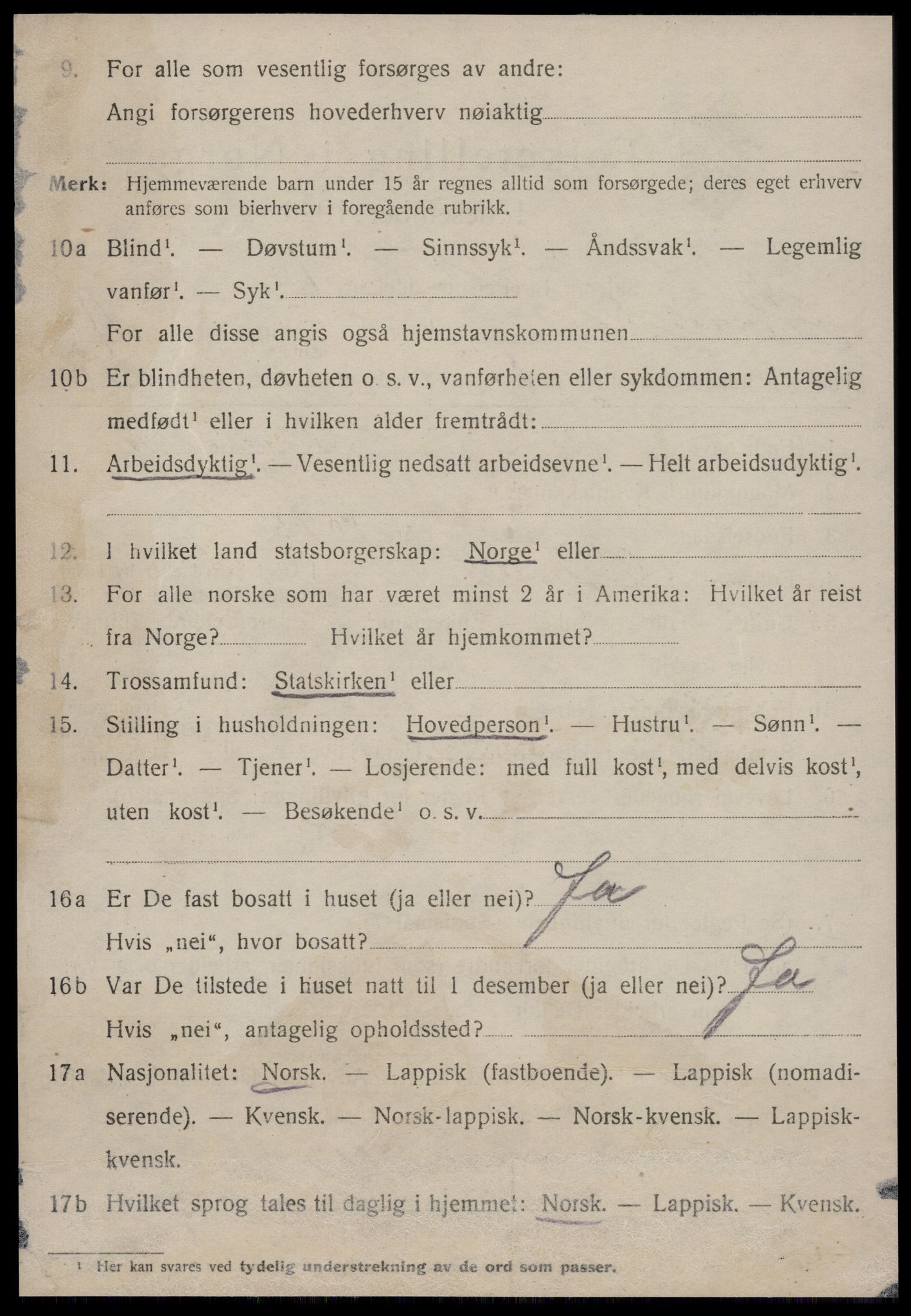 SAT, 1920 census for Strinda, 1920, p. 25567