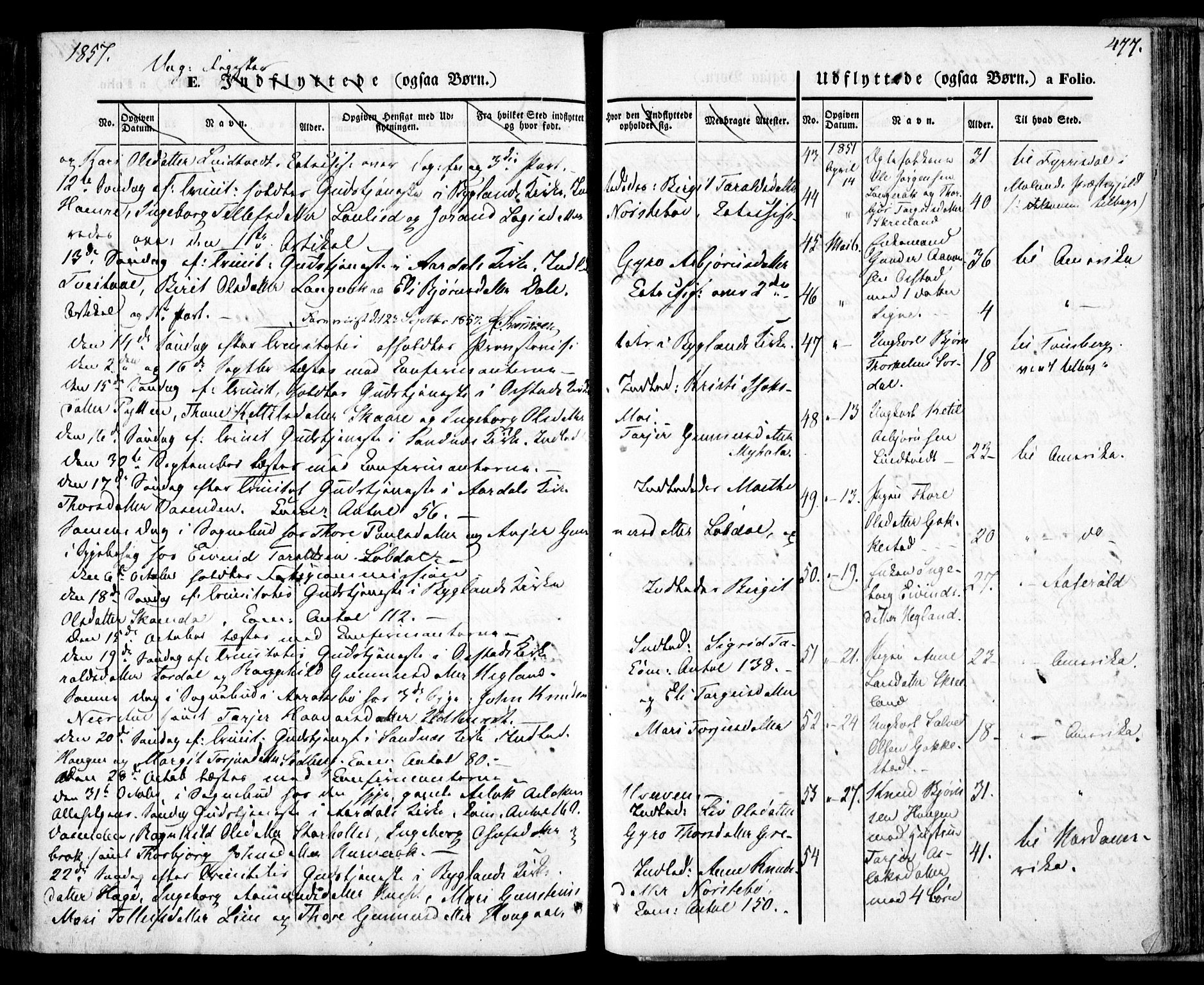 Bygland sokneprestkontor, AV/SAK-1111-0006/F/Fa/Fab/L0004: Parish register (official) no. A 4, 1842-1858, p. 477